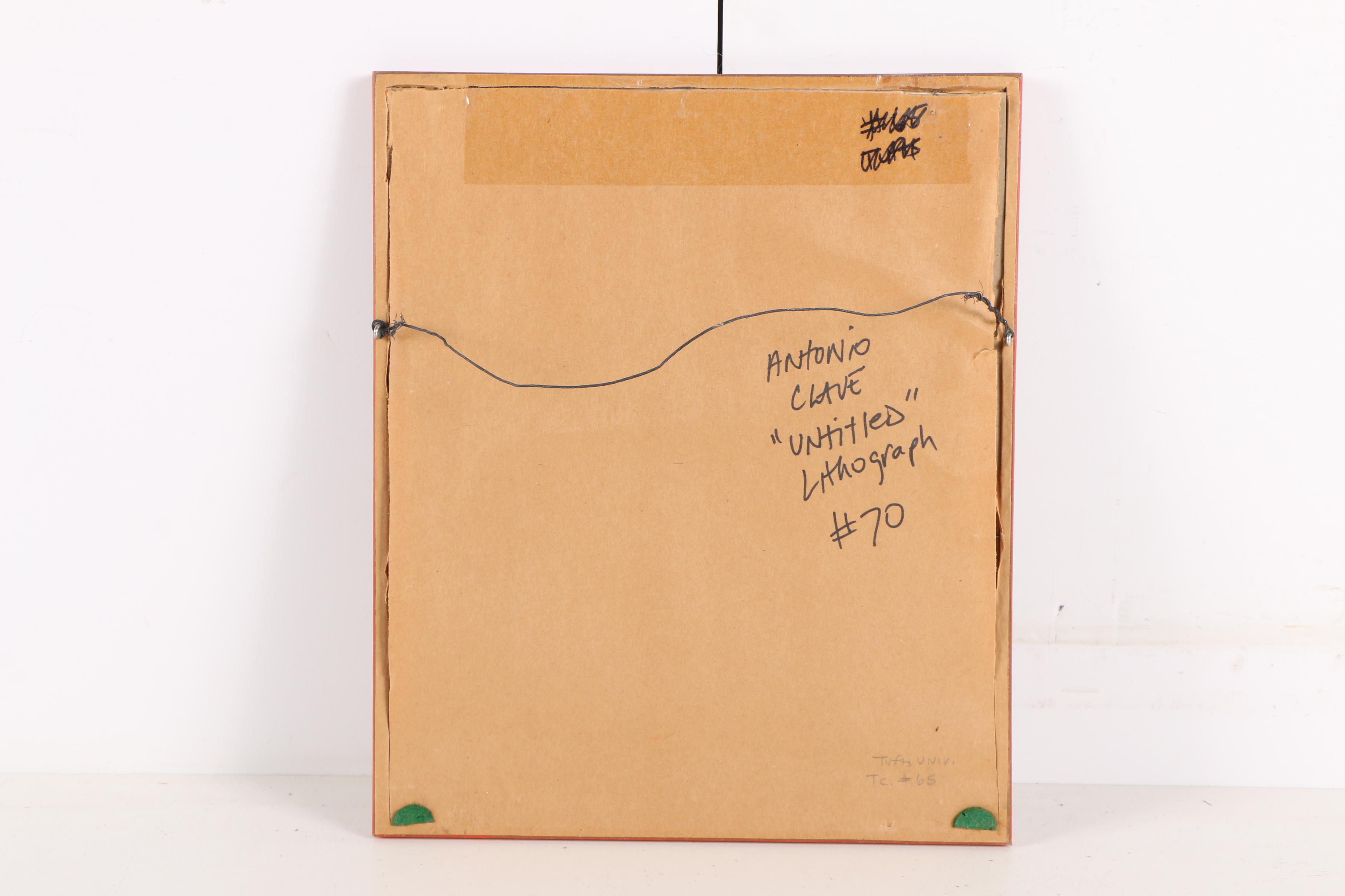 Lithograph on Paper of a Bullfight Attributed to Antonio Clave