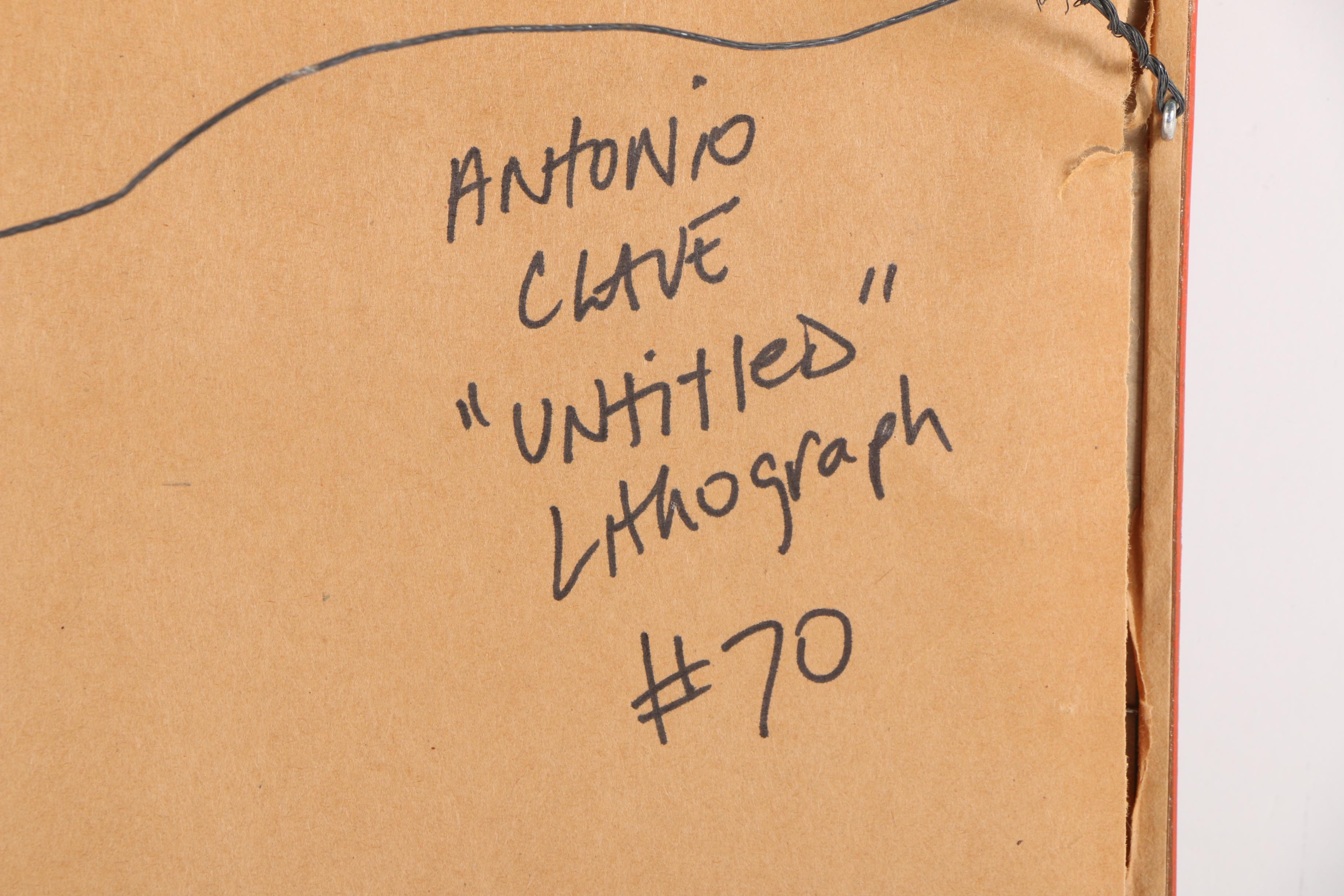 Lithograph on Paper of a Bullfight Attributed to Antonio Clave