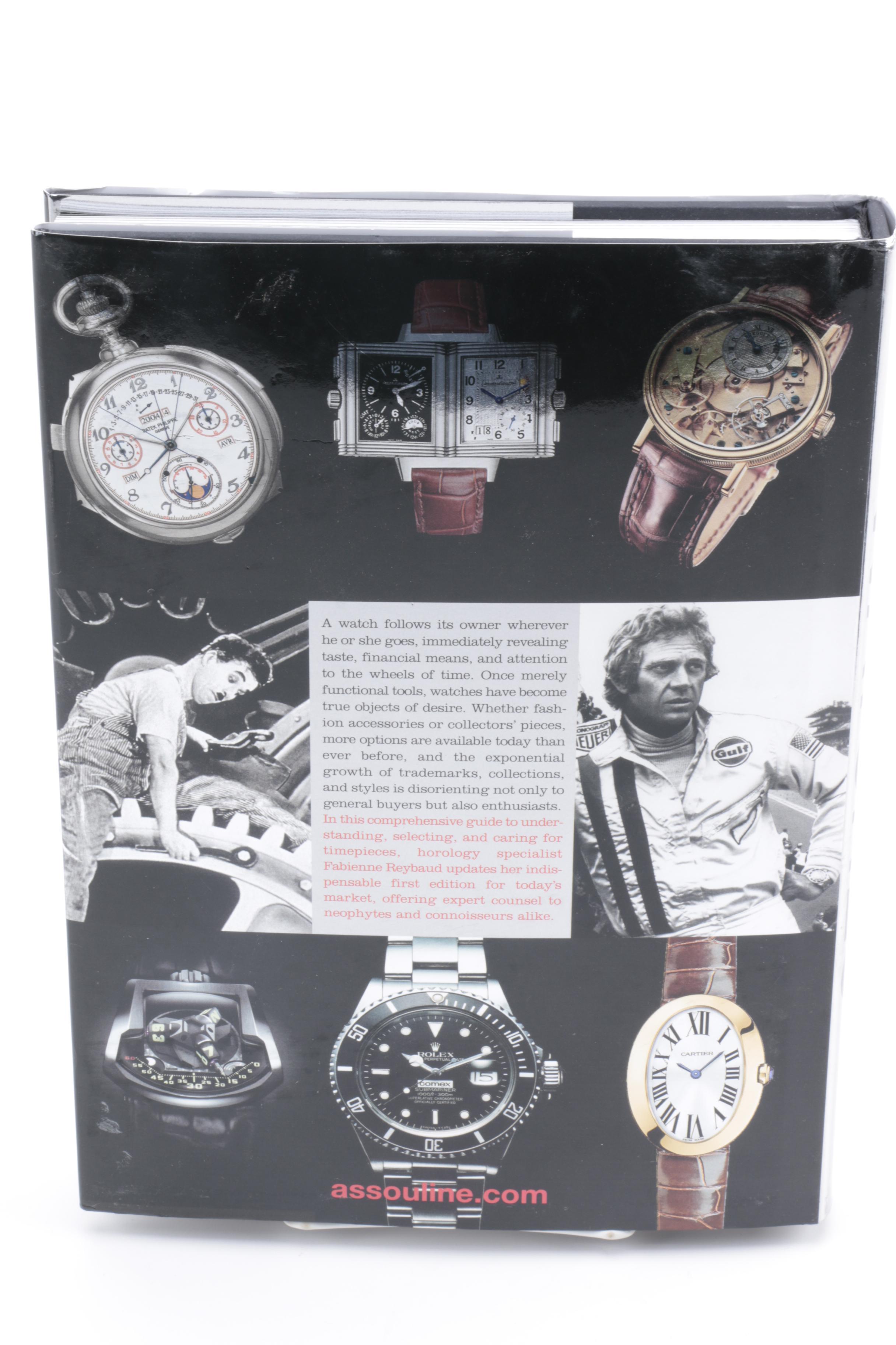 Tiffany & Co. Desk Clock and "Watches: The Ultimate Guide" by Fabienne Reybaud