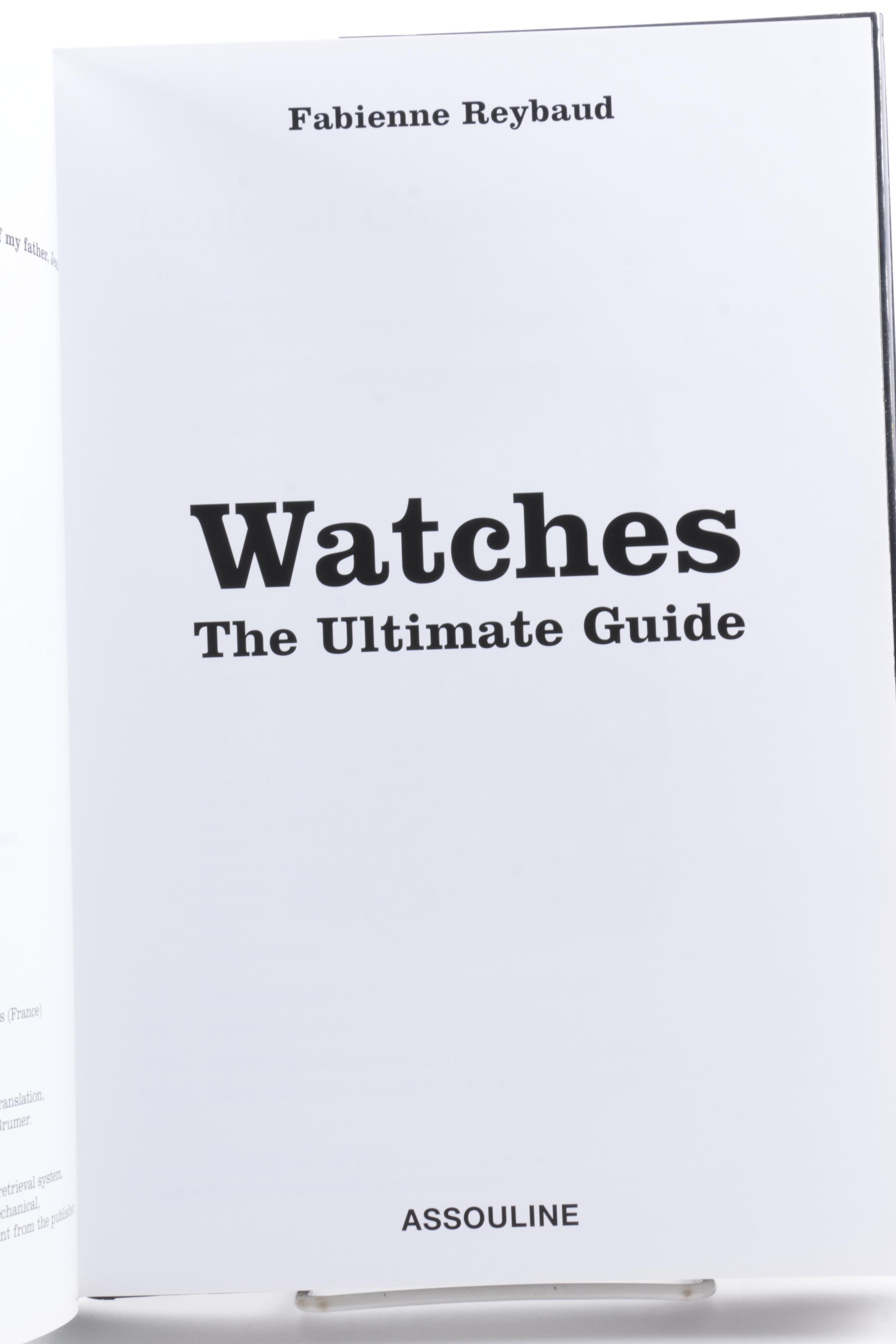 Tiffany & Co. Desk Clock and "Watches: The Ultimate Guide" by Fabienne Reybaud
