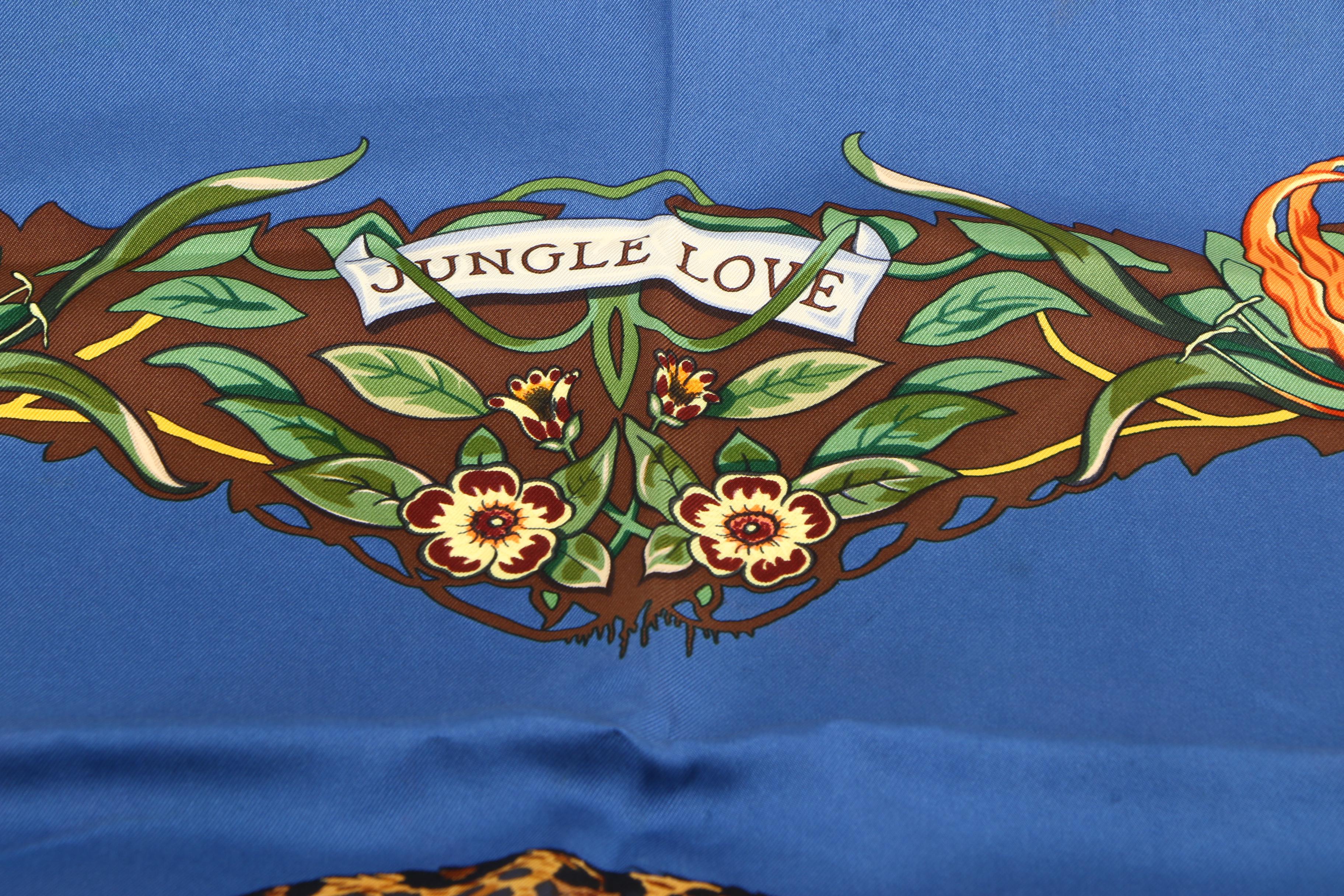 Hermès "Jungle Love" Silk Scarf