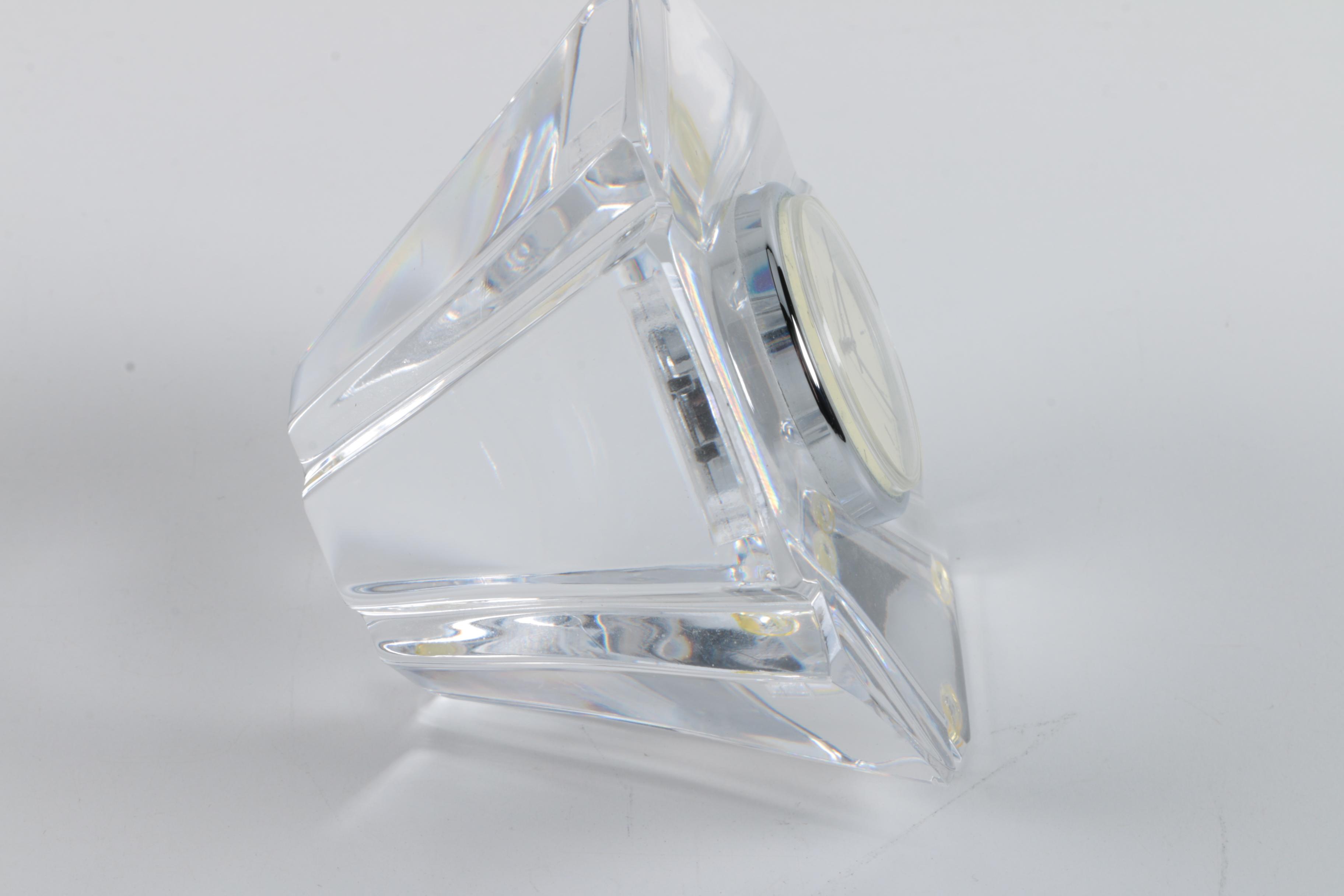 Shelf Clocks Featuring Orrefors