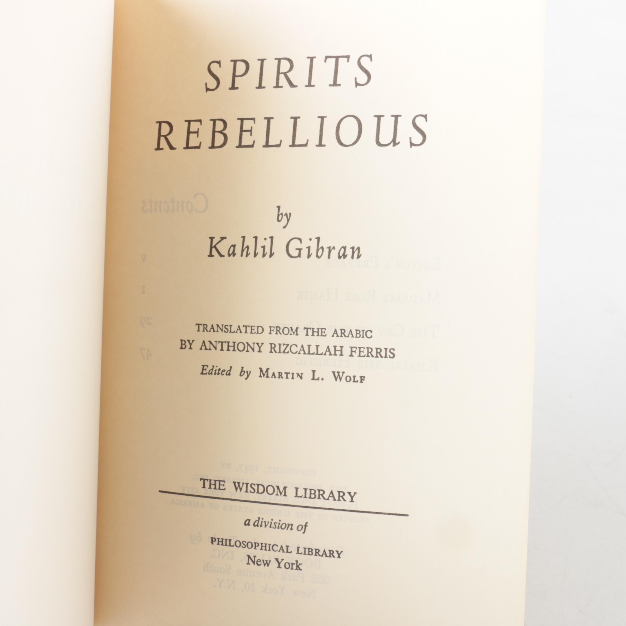 Collection of Hardcover Books by Kahlil Gibran