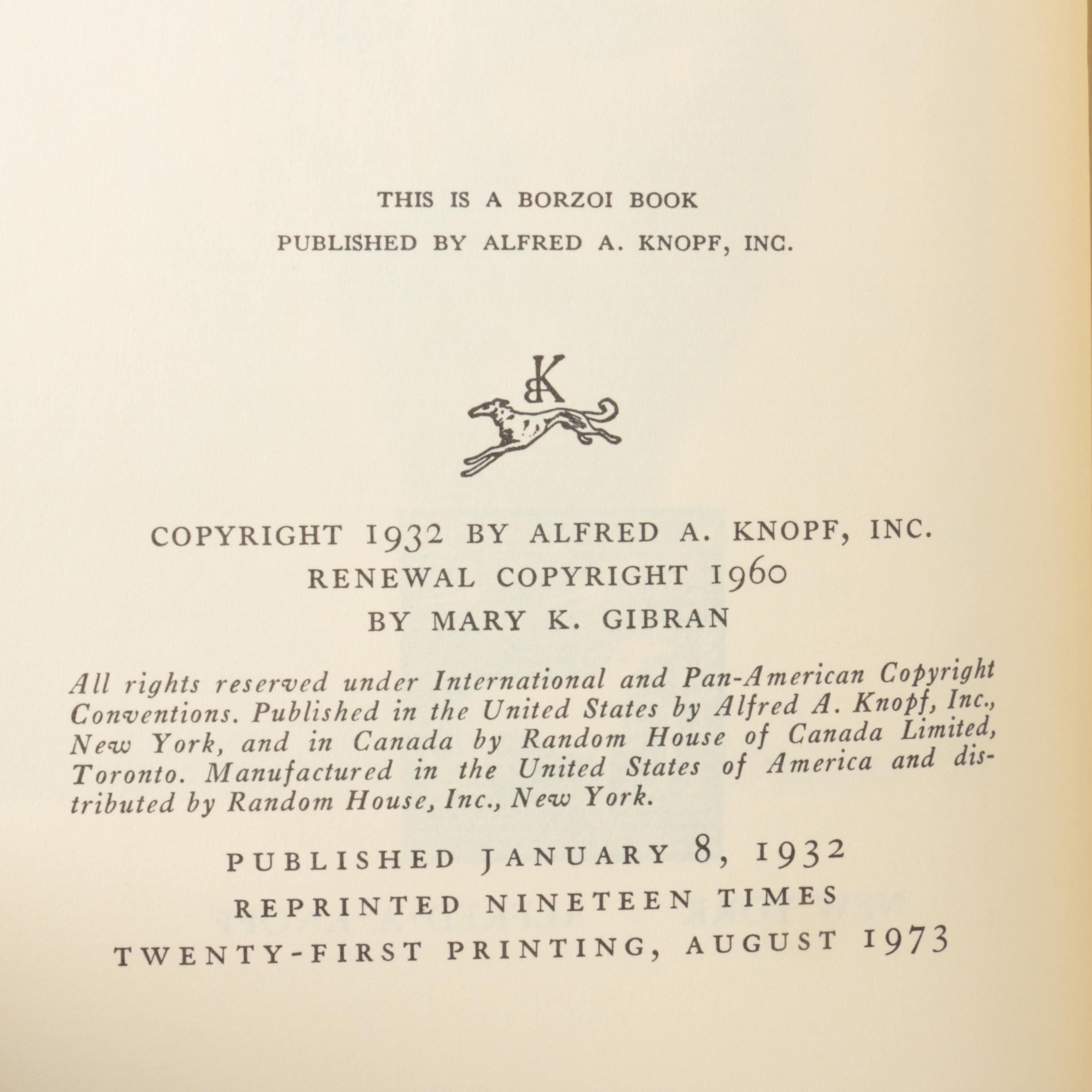 Collection of Hardcover Books by Kahlil Gibran