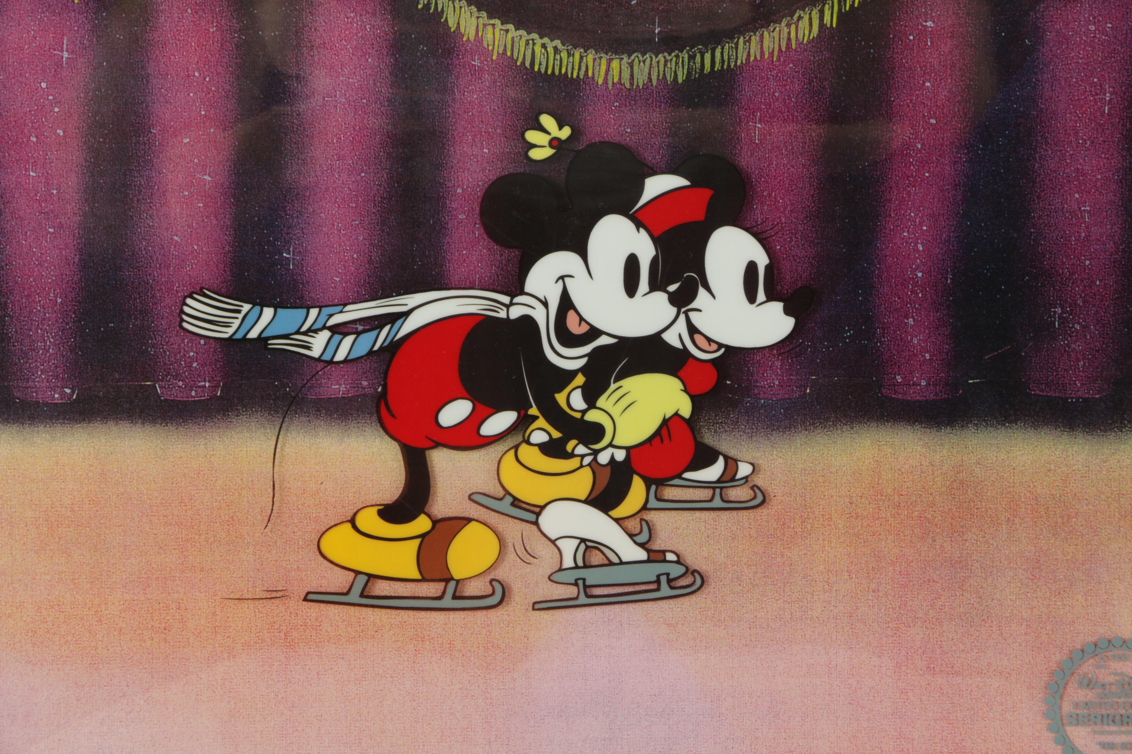 Walt Disney Animation Cel "On Ice"