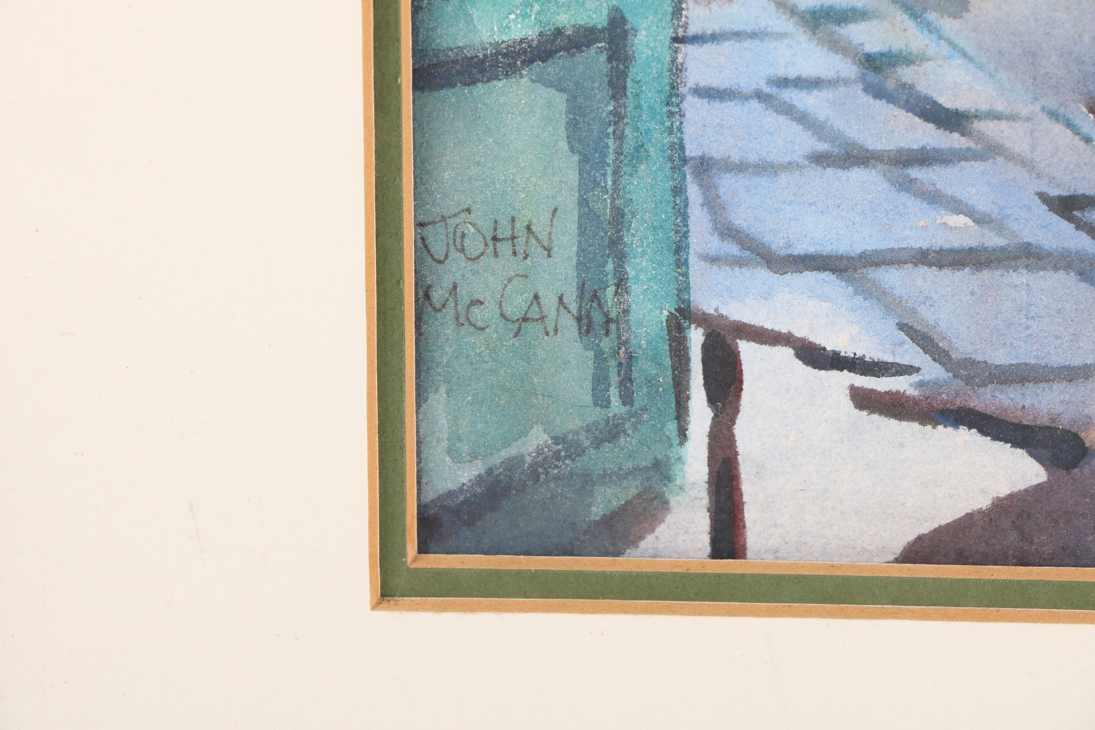 John McCann Watercolor Painting on Paper of New Orleans