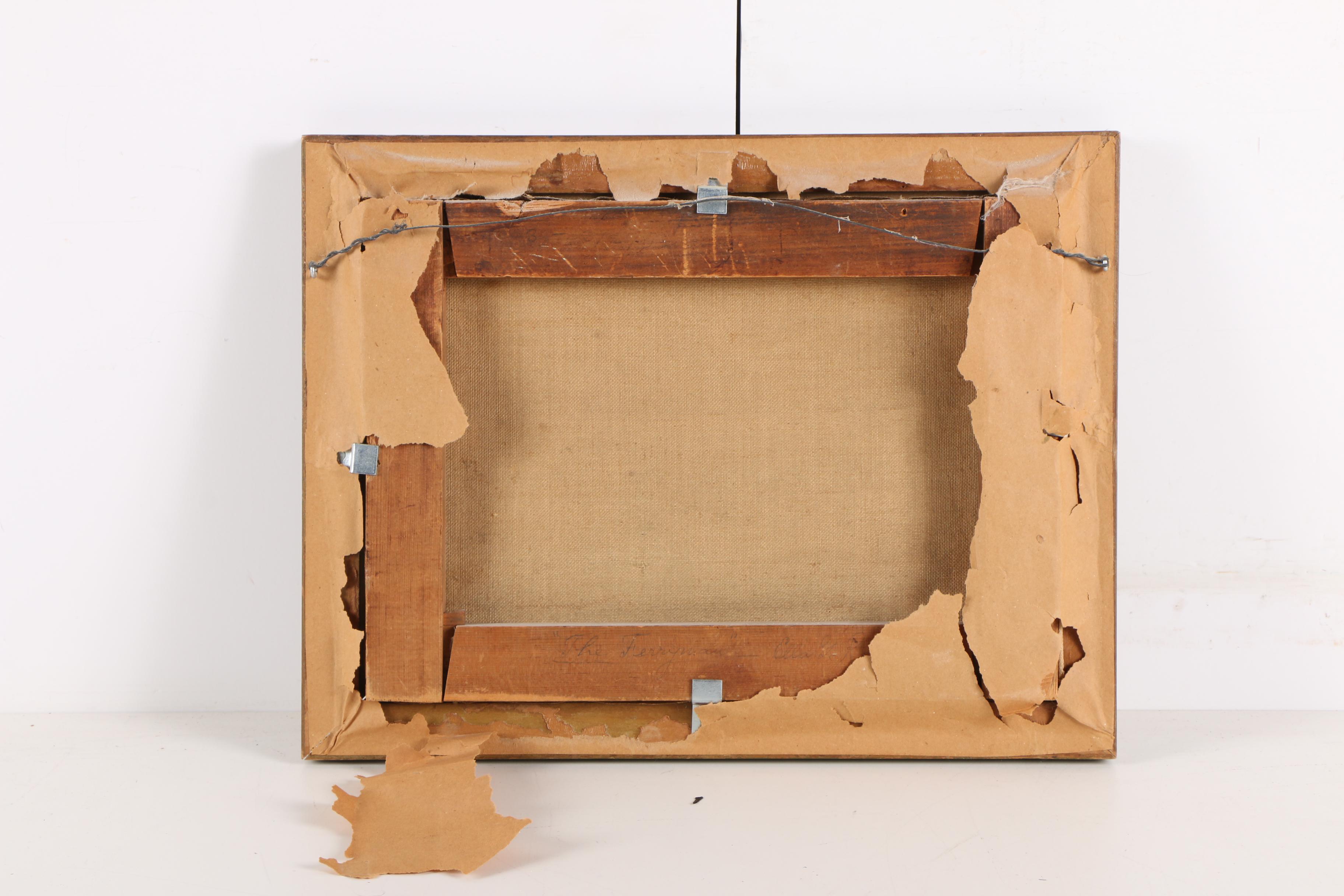 Ella G. Reynolds Oil Painting on Canvas "The Ferryman"