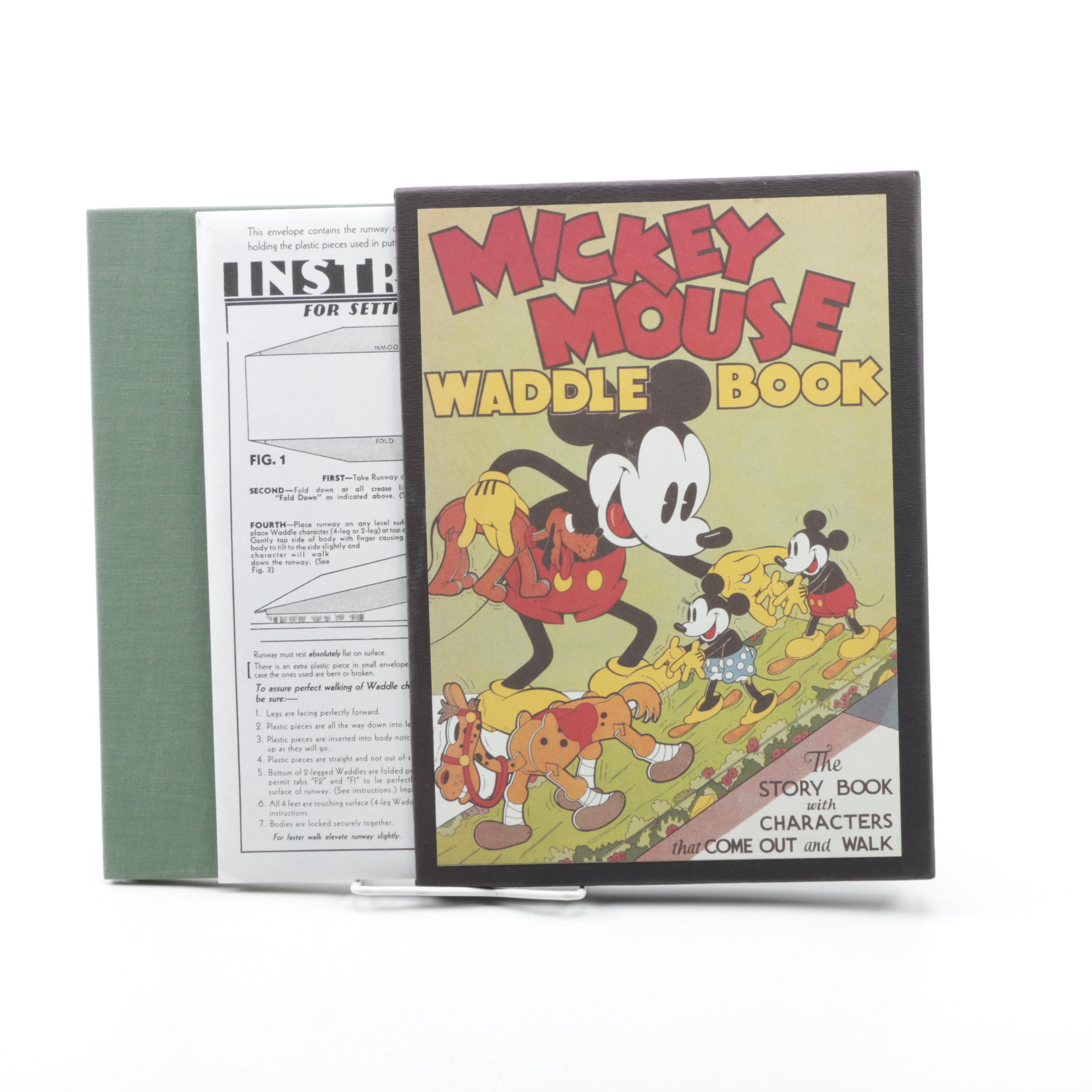 1992 First Printing "Mickey Mouse Waddle Book"
