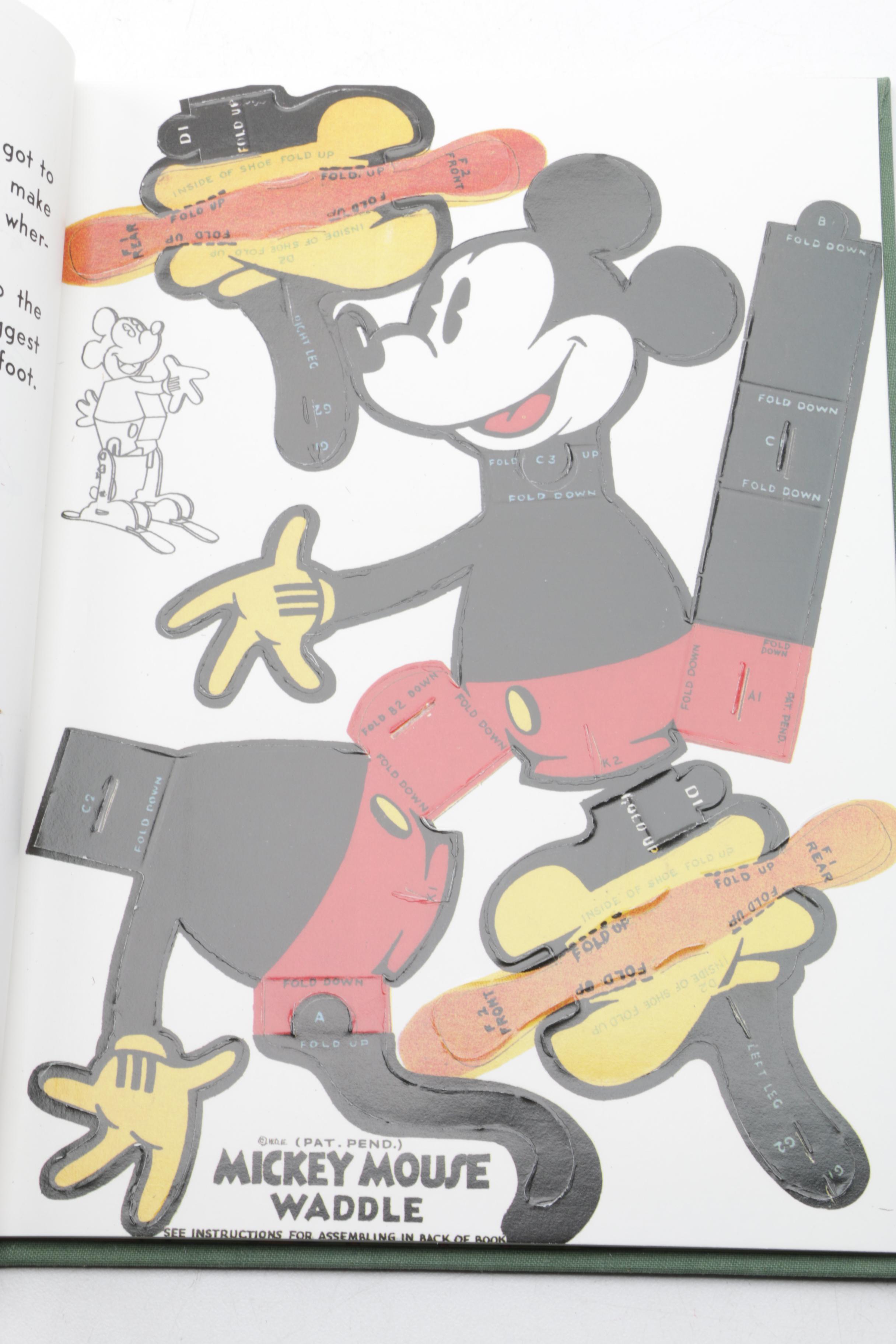 1992 First Printing "Mickey Mouse Waddle Book"