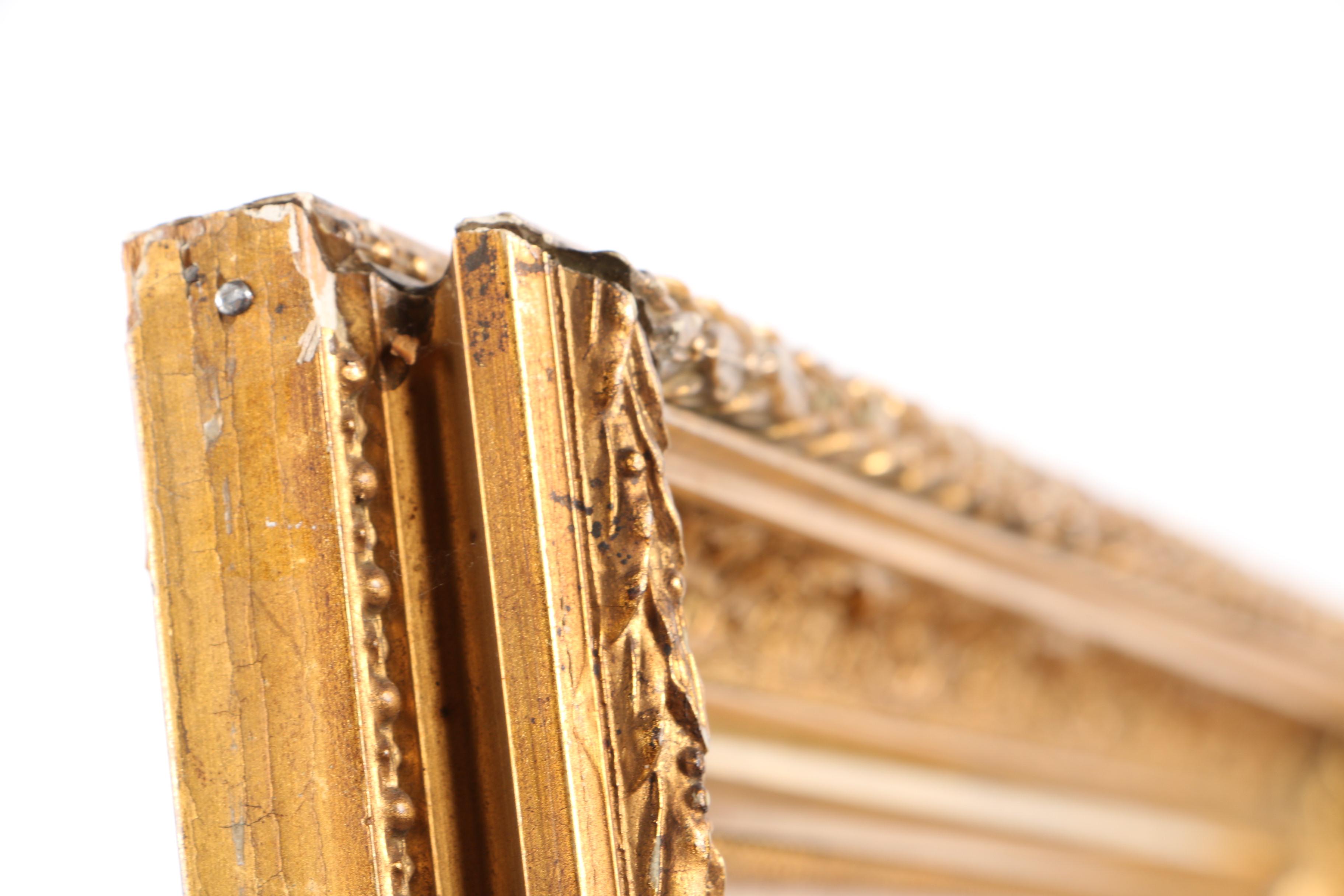 Floral Embroidery in Gesso Frame