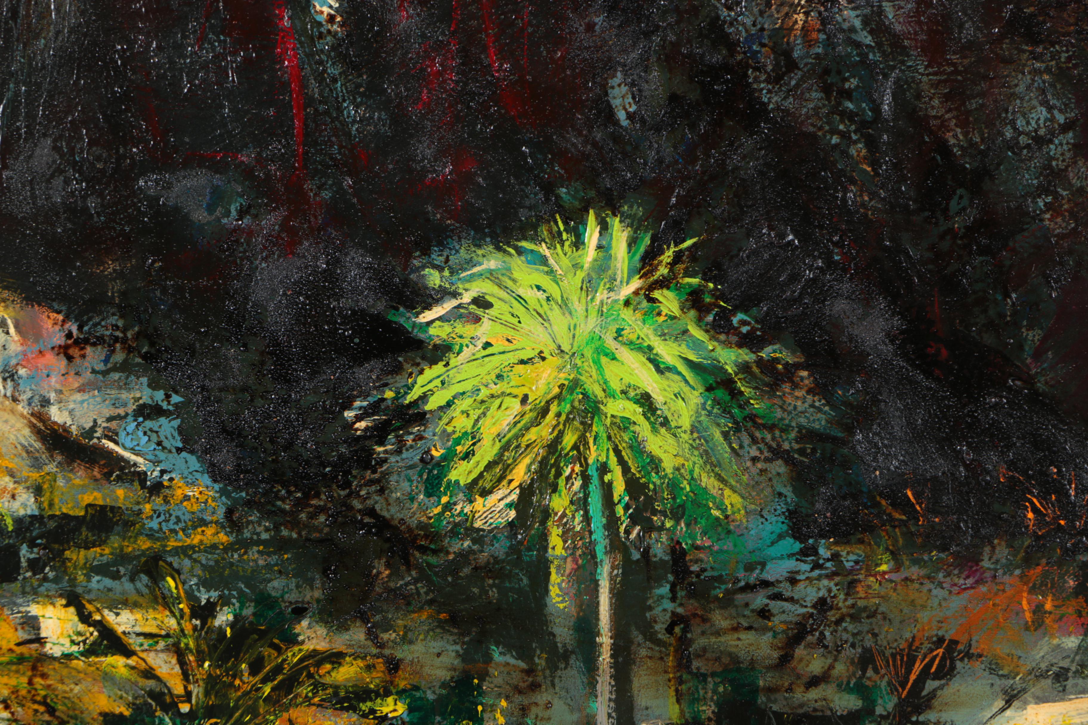 Jacques Lamy Acrylic Painting on Canvas "The Marquises"