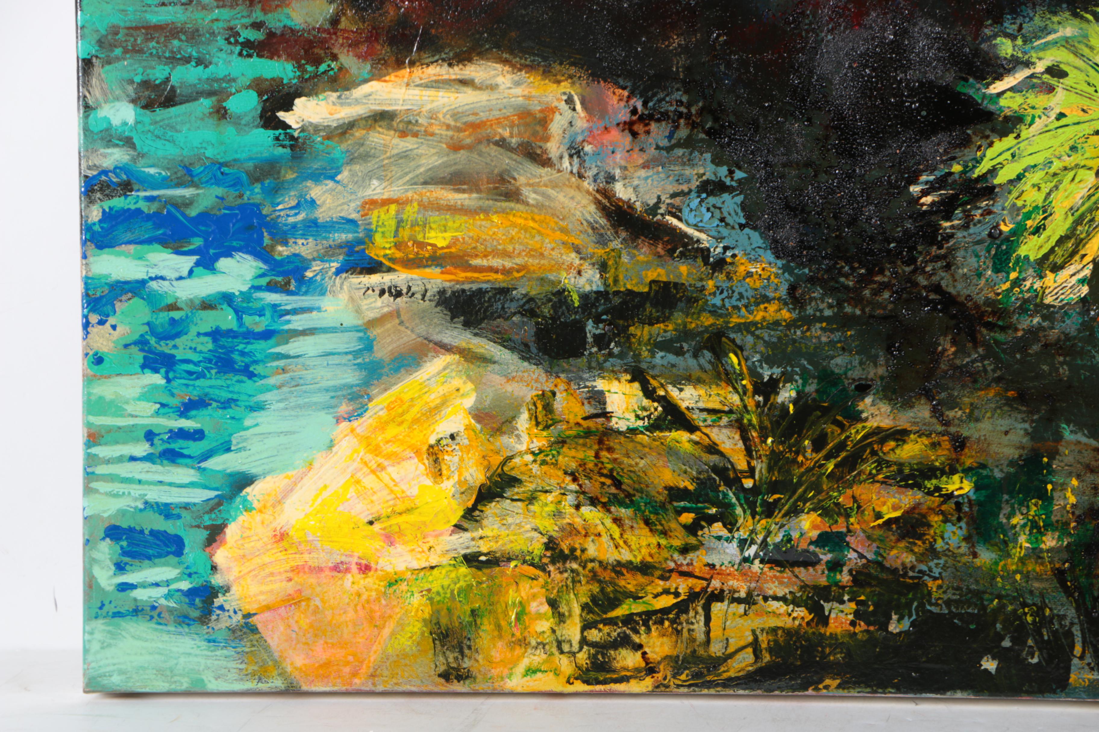 Jacques Lamy Acrylic Painting on Canvas "The Marquises"