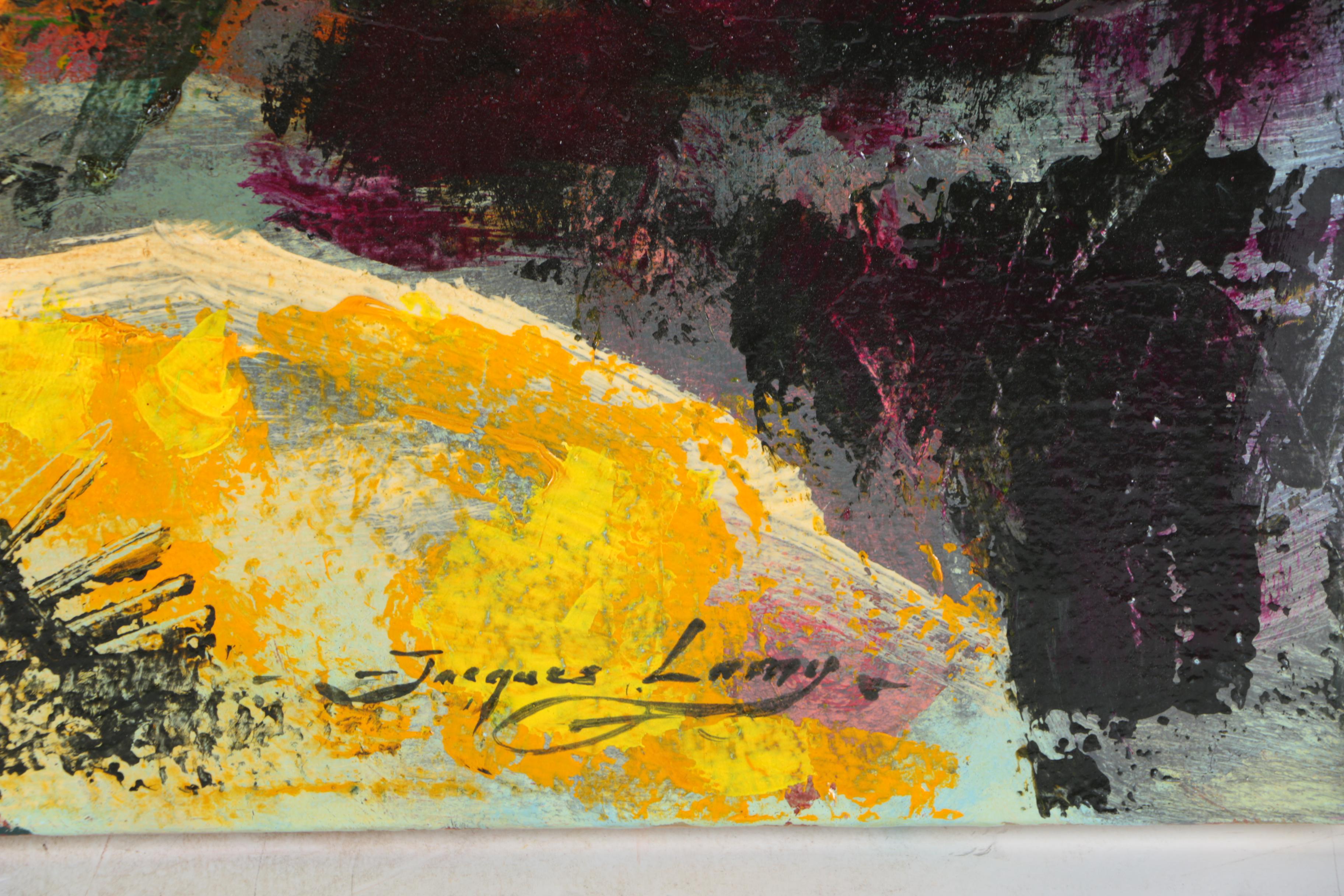 Jacques Lamy Acrylic Painting on Canvas "The Marquises"