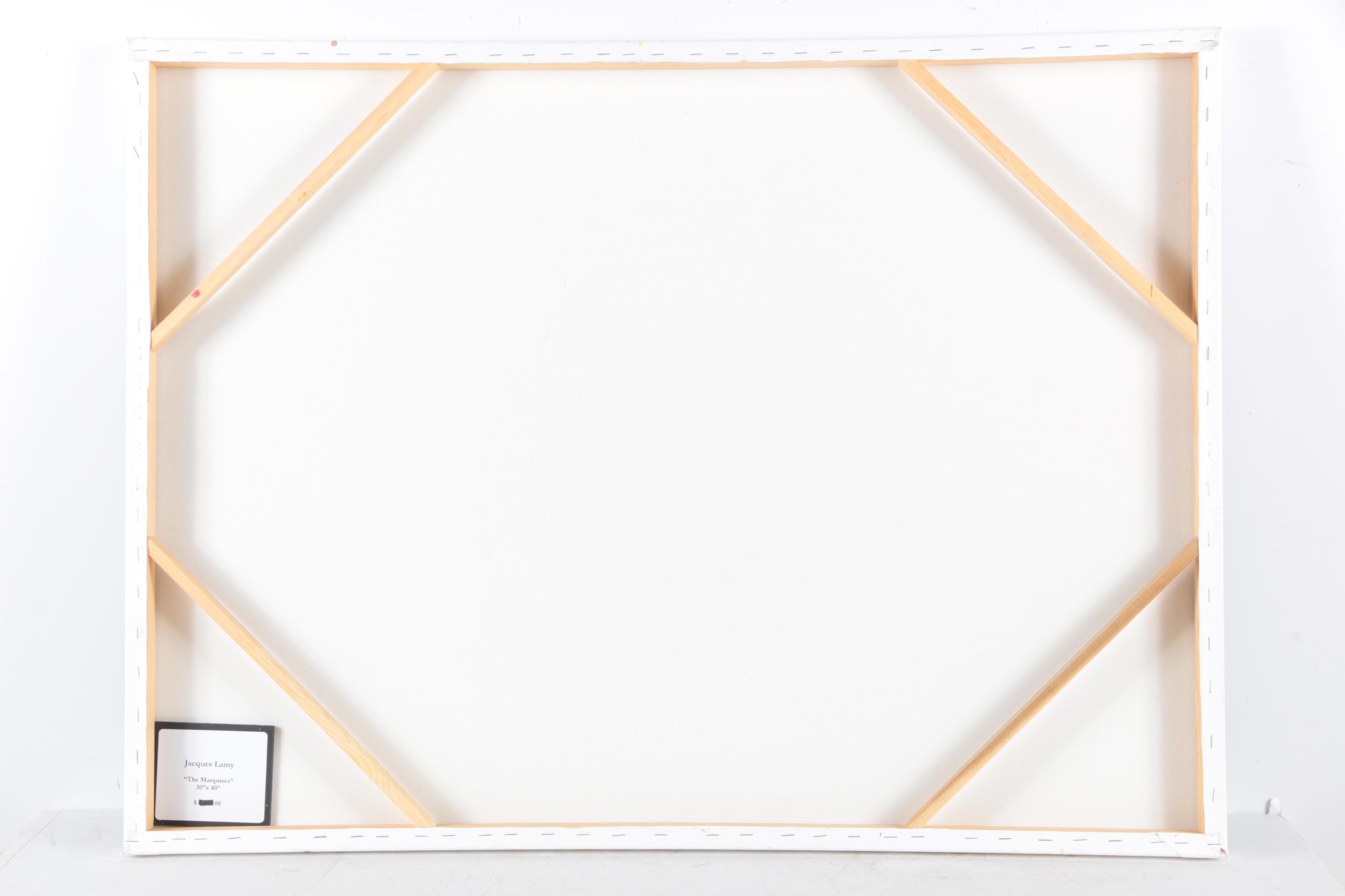 Jacques Lamy Acrylic Painting on Canvas "The Marquises"