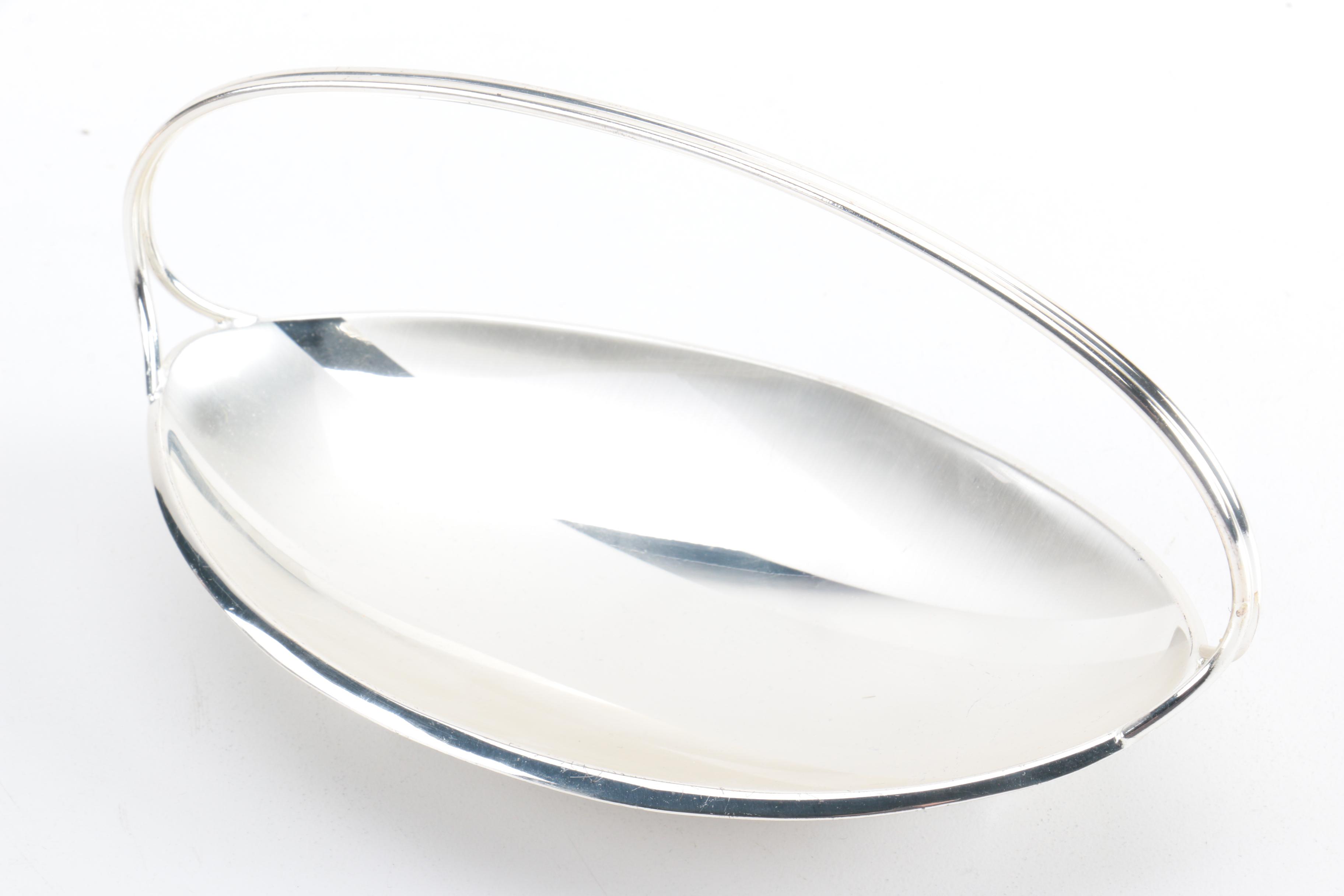 F.B. Rogers Silver Plate Shell Dish and Assorted Silver Plate Home Décor