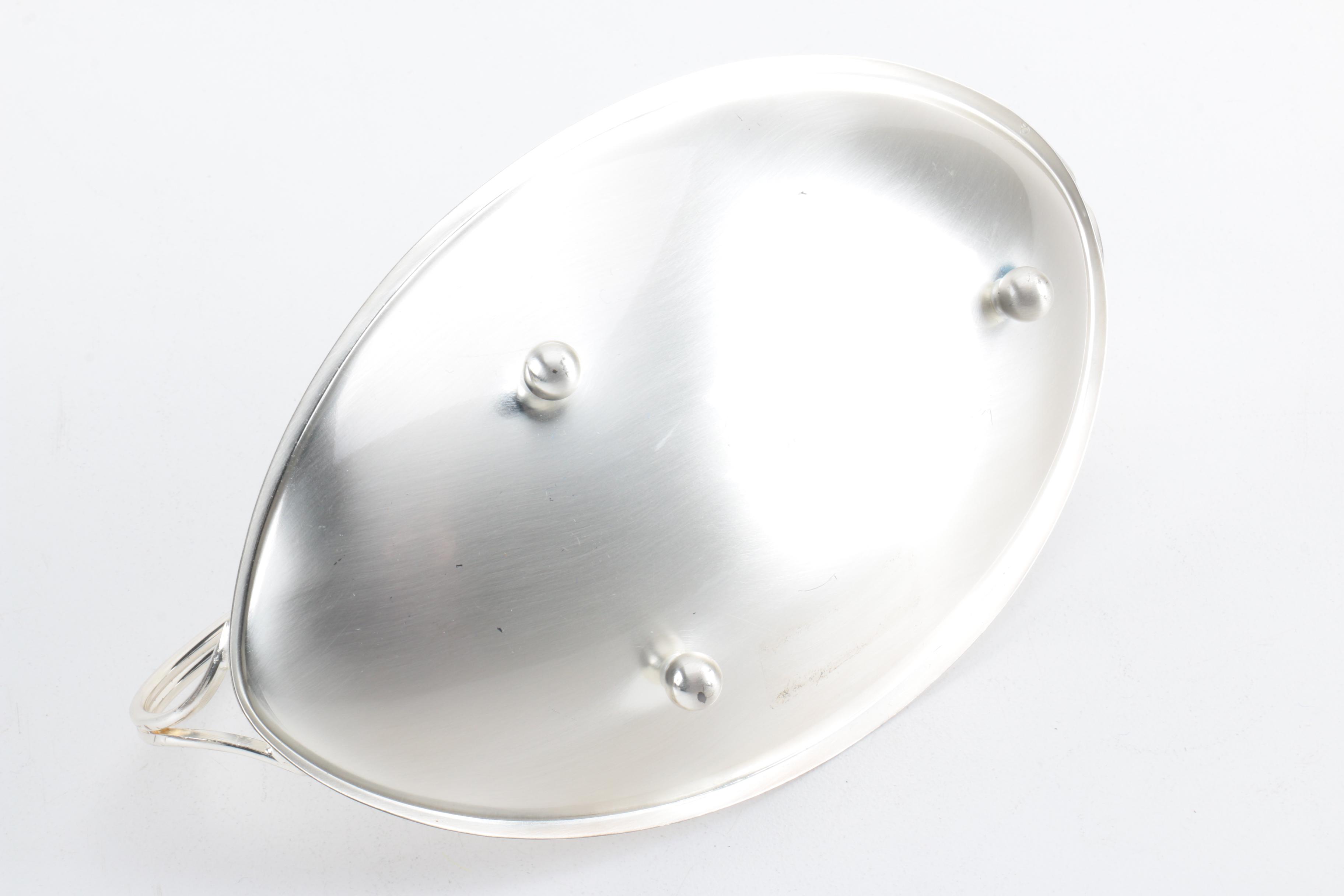 F.B. Rogers Silver Plate Shell Dish and Assorted Silver Plate Home Décor