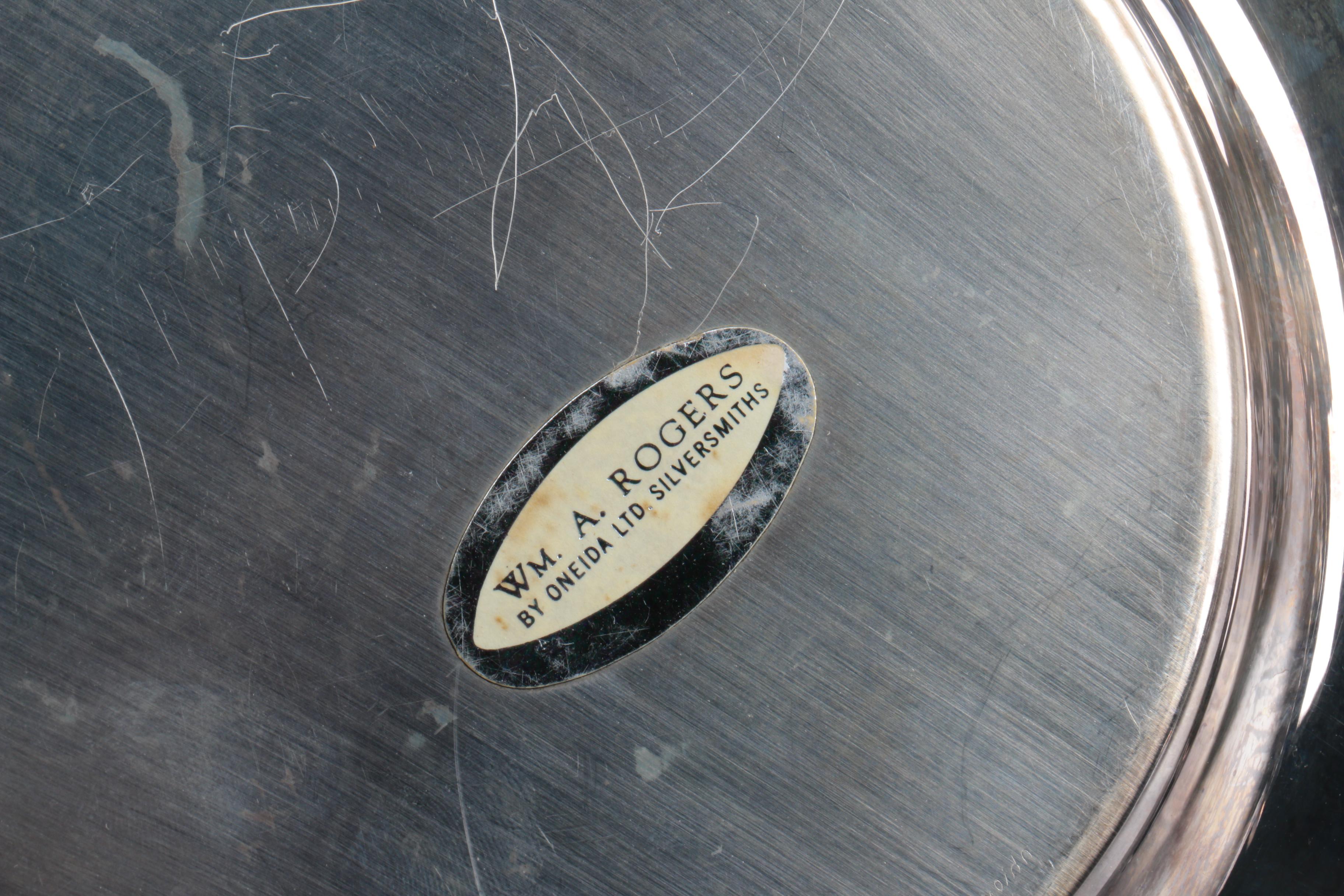 F.B. Rogers Silver Plate Shell Dish and Assorted Silver Plate Home Décor