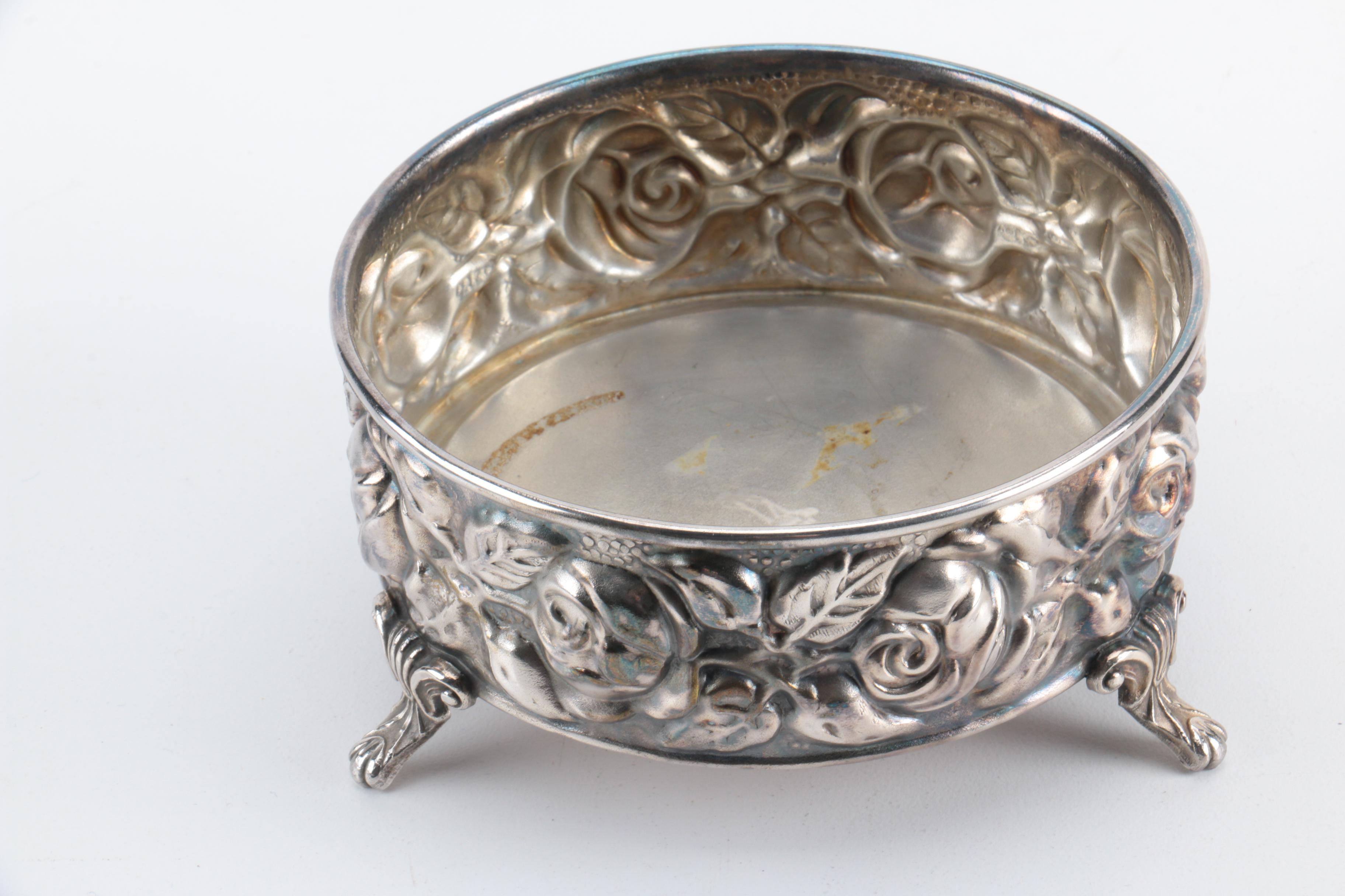 F.B. Rogers Silver Plate Shell Dish and Assorted Silver Plate Home Décor