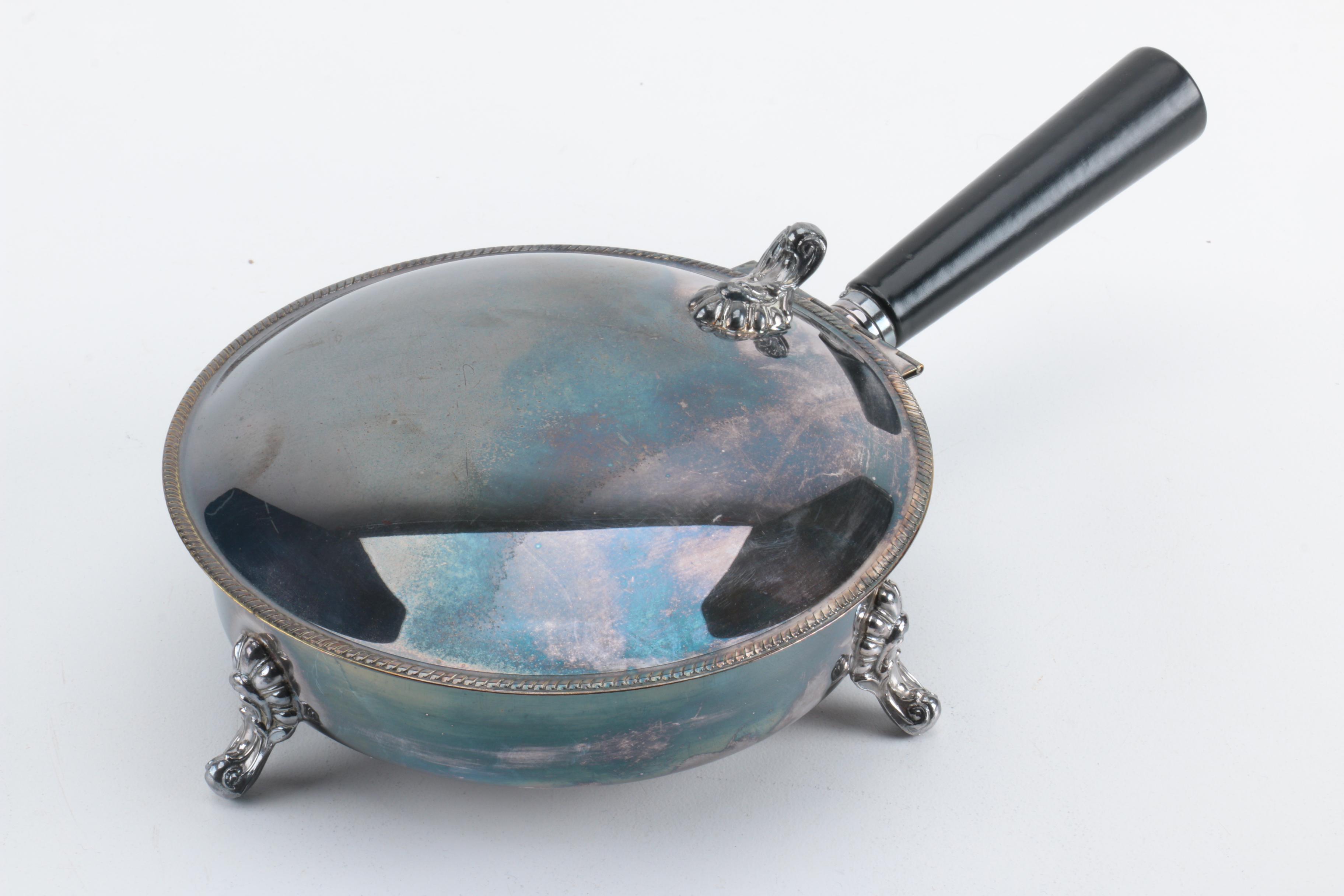 F.B. Rogers Silver Plate Shell Dish and Assorted Silver Plate Home Décor