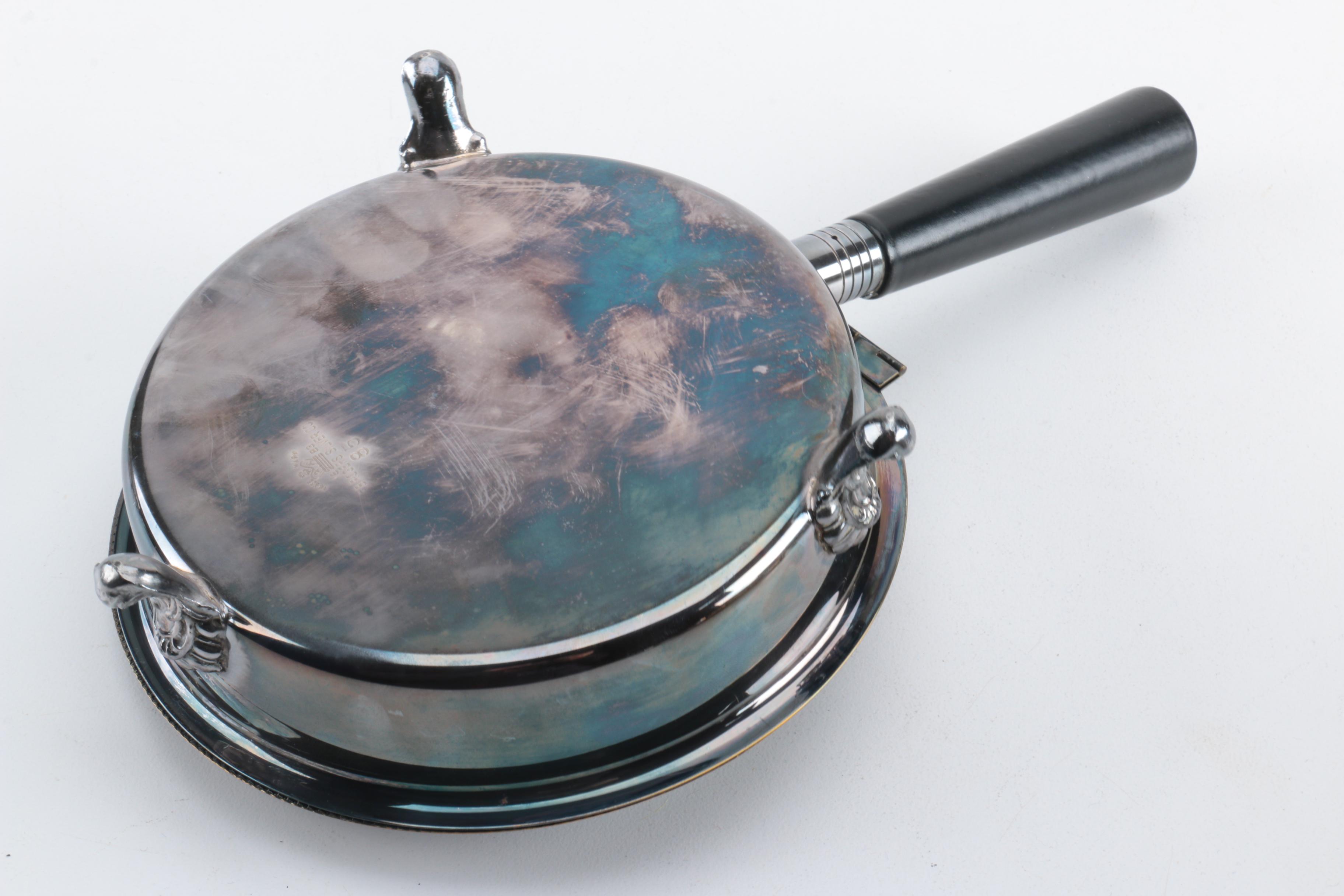 F.B. Rogers Silver Plate Shell Dish and Assorted Silver Plate Home Décor