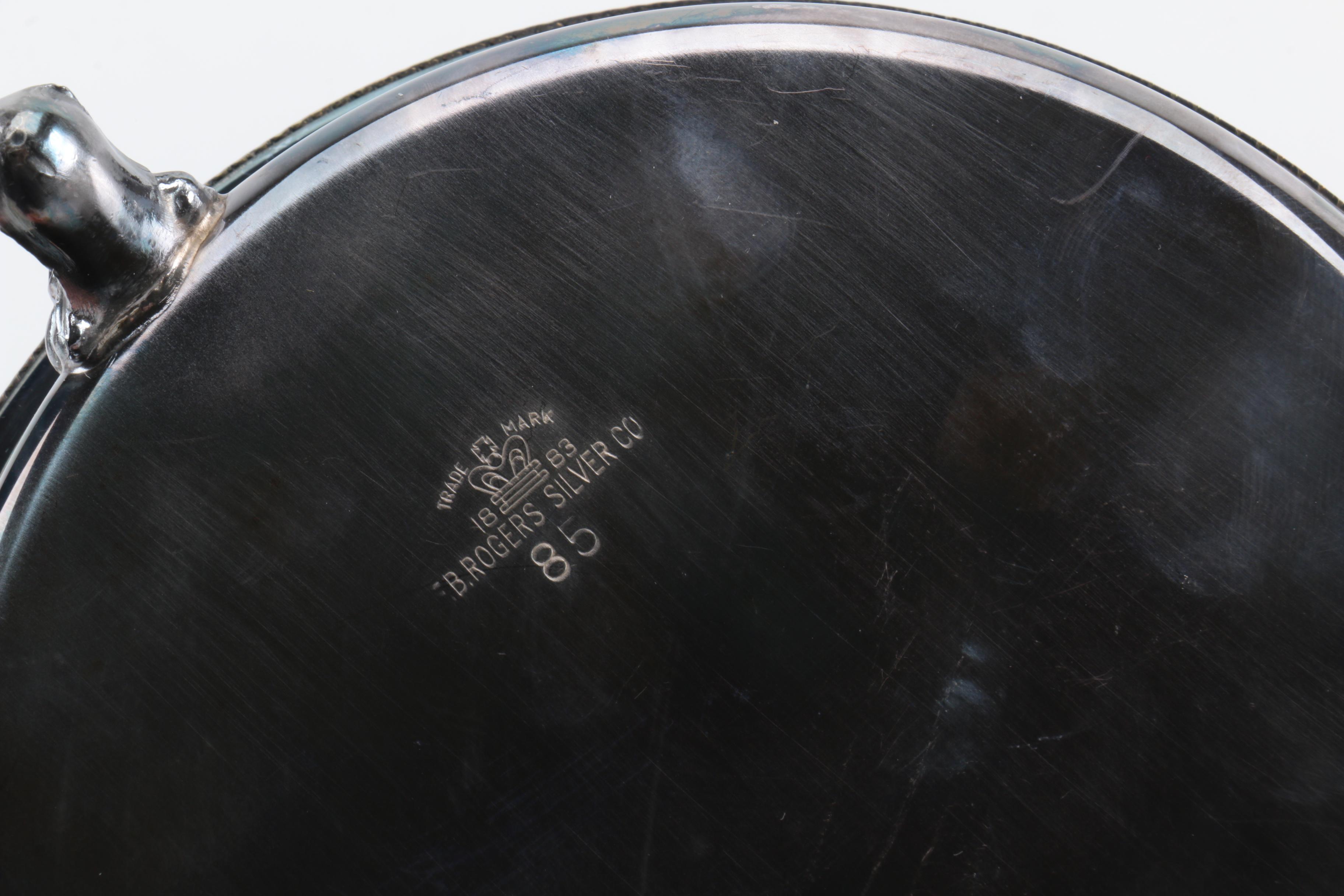 F.B. Rogers Silver Plate Shell Dish and Assorted Silver Plate Home Décor