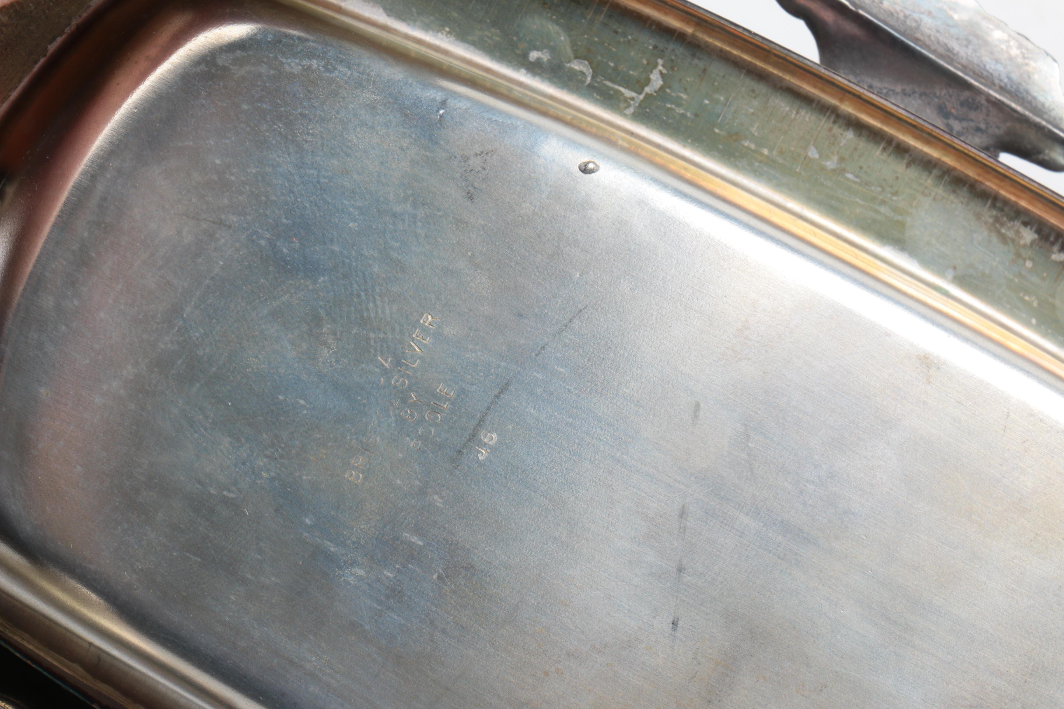 F.B. Rogers Silver Plate Shell Dish and Assorted Silver Plate Home Décor