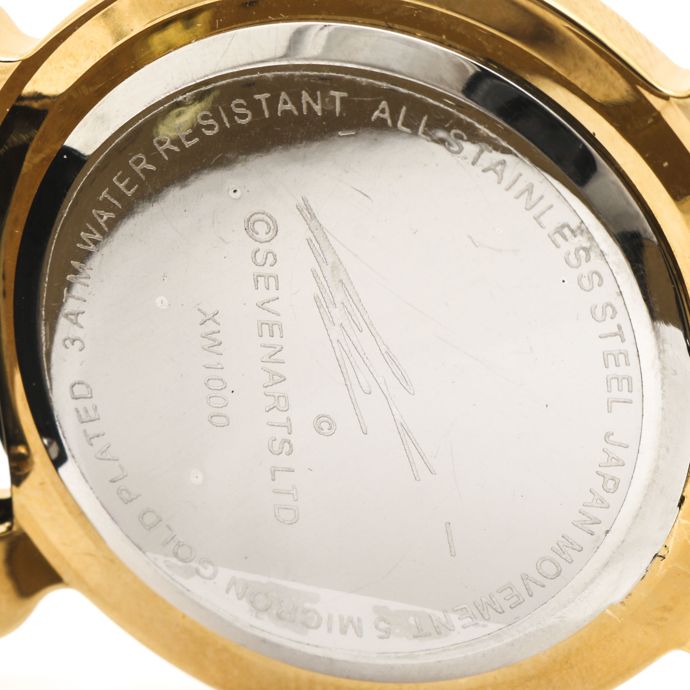 Erté Gold Tone Stainless Steel Watch