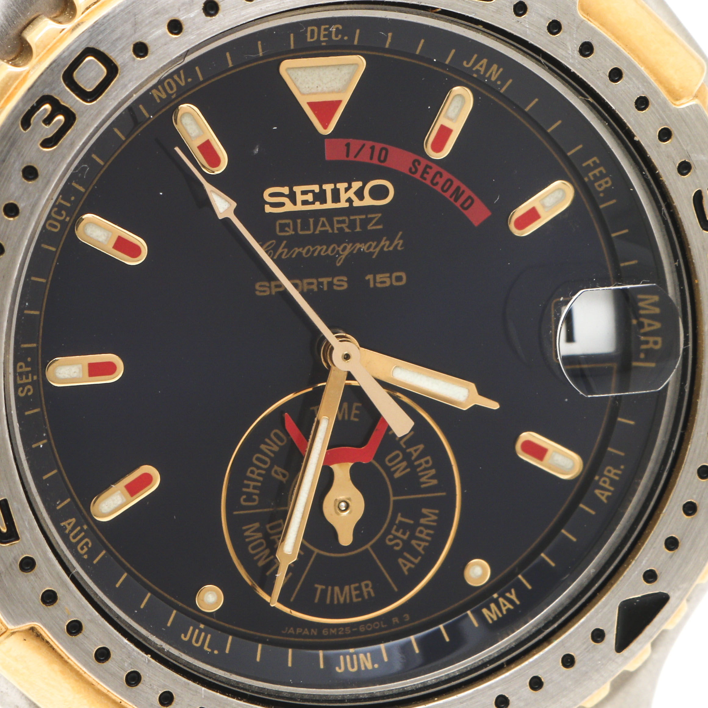 Seiko Two Tone Chronograph Watch