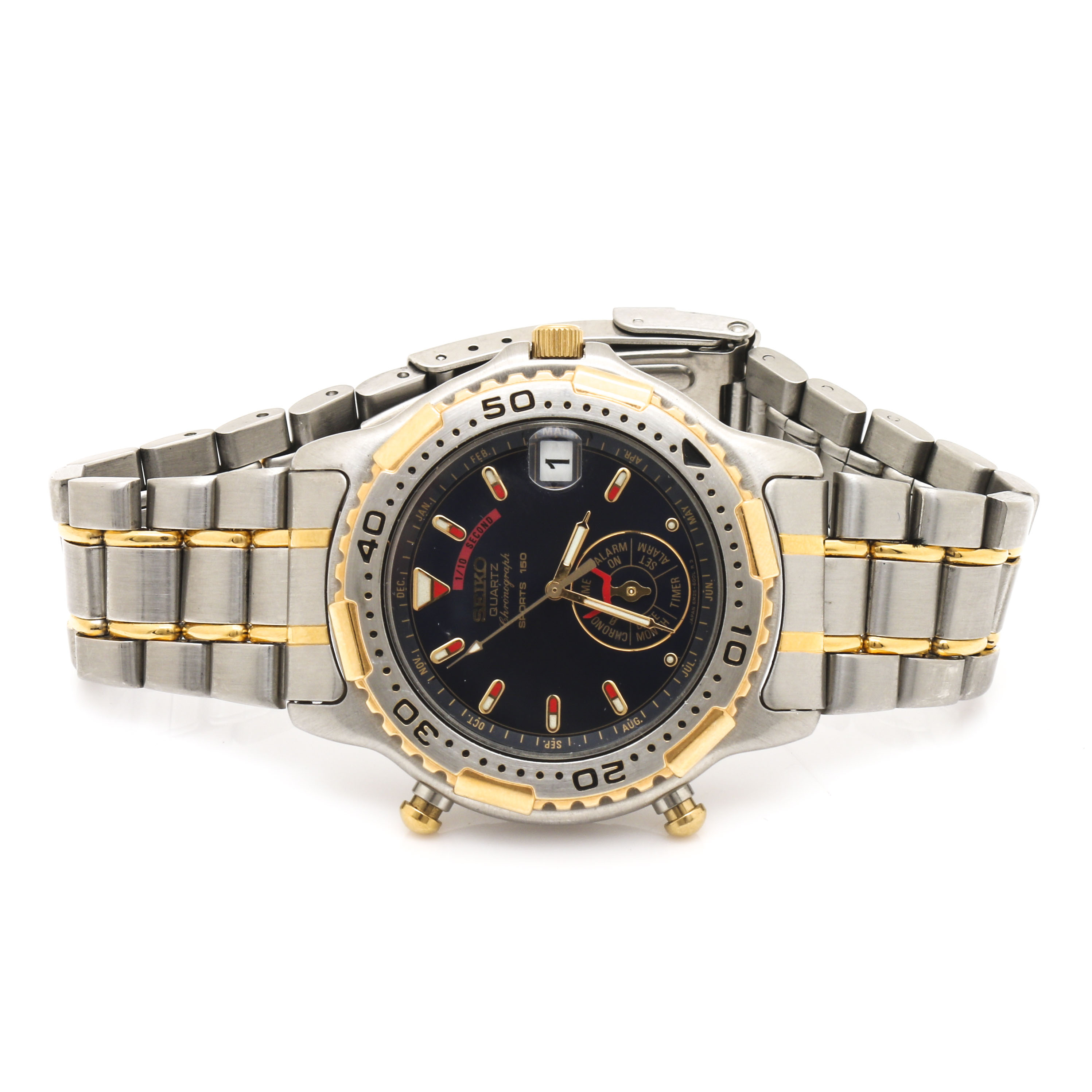 Seiko Two Tone Chronograph Watch