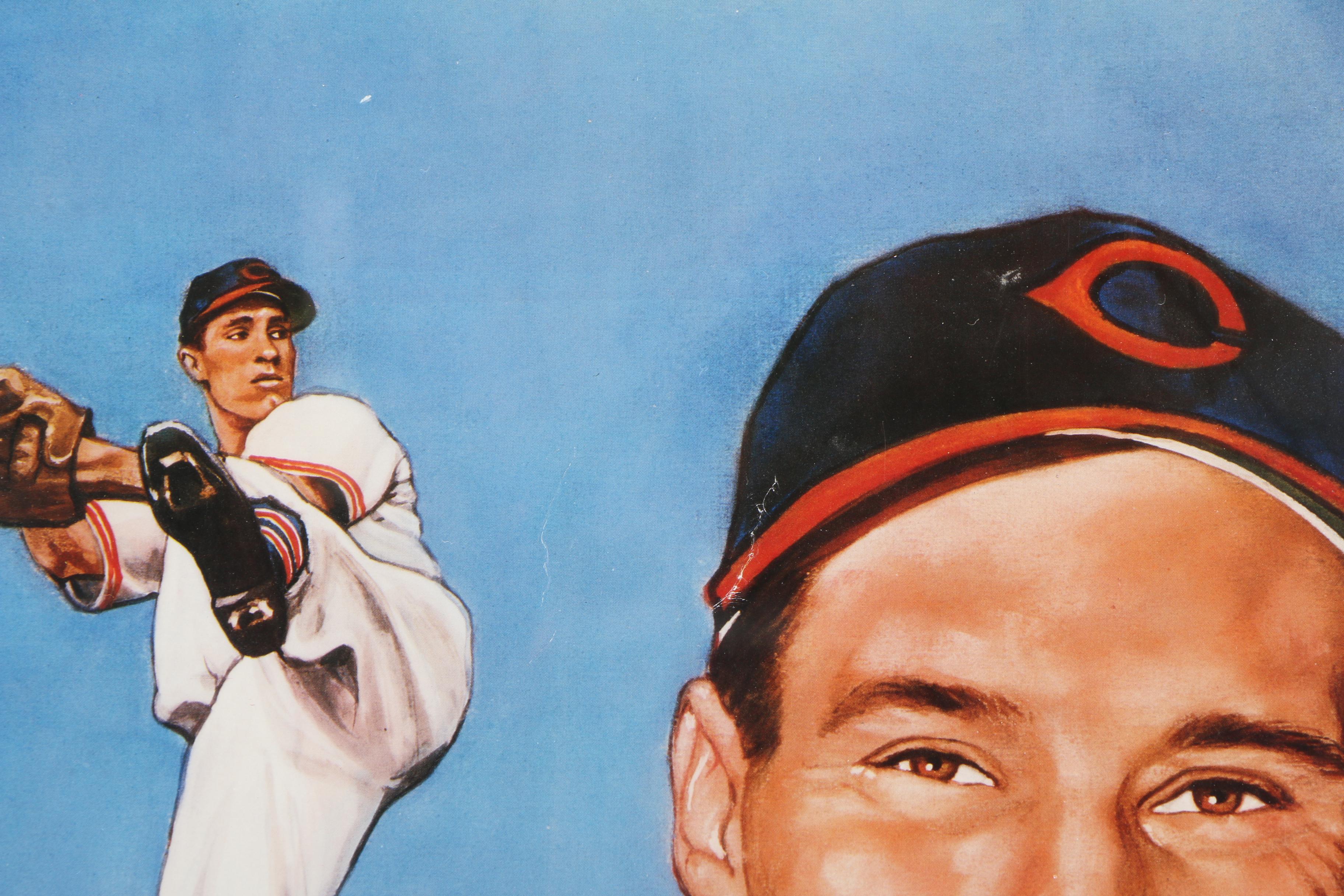 Bob Feller Autographed Offset Lithograph Print on Paper