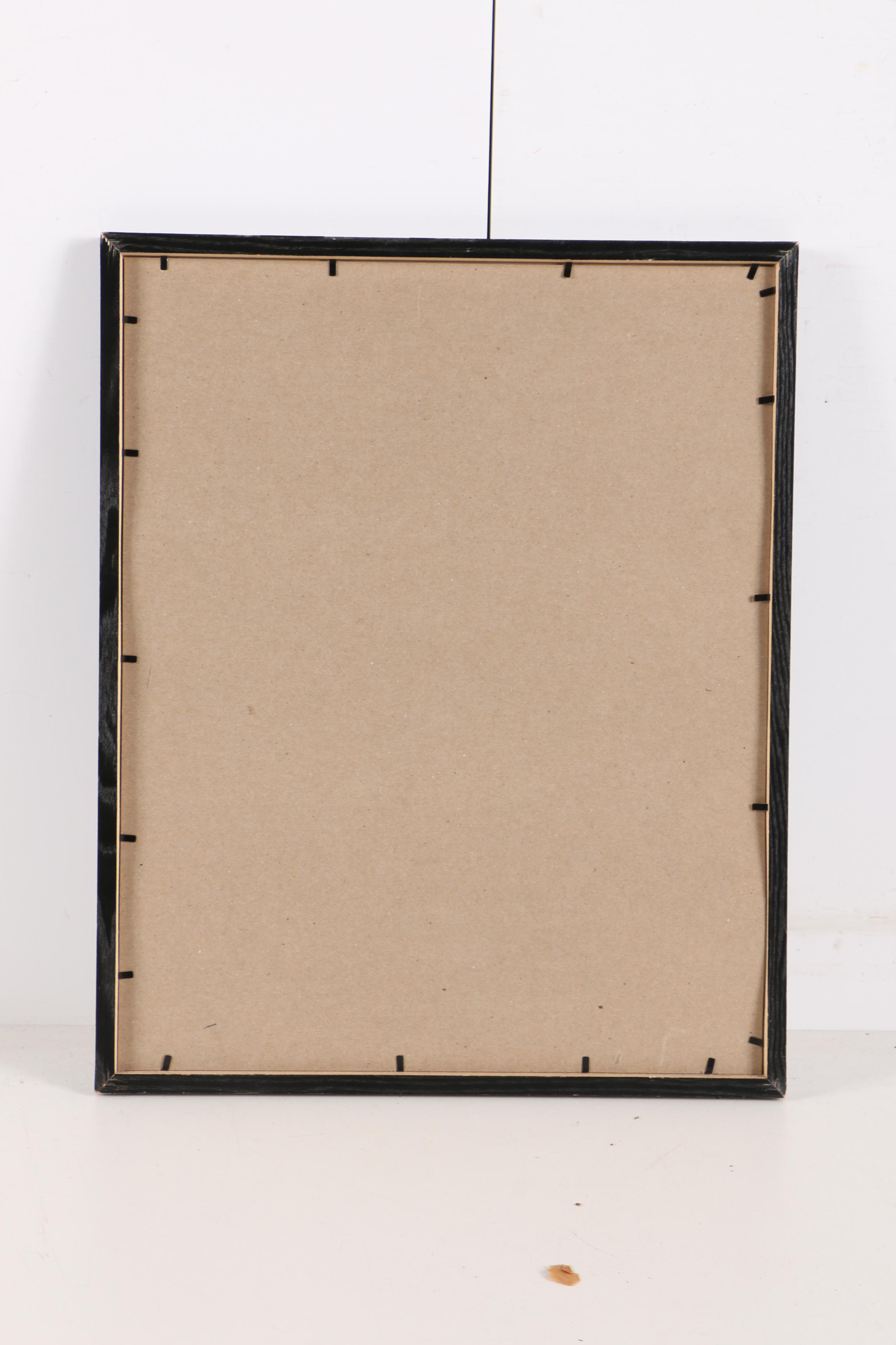 Bob Feller Autographed Offset Lithograph Print on Paper