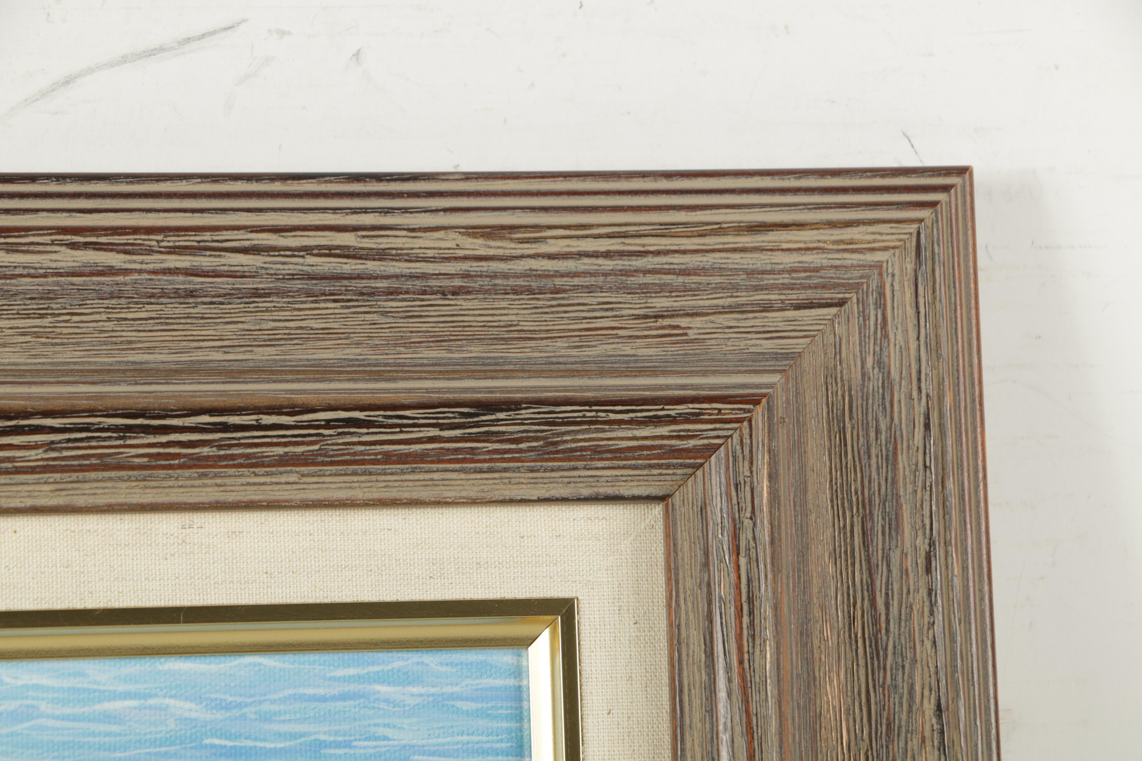 Ronnie Holze Oil on Canvas "Rainbow Trout"