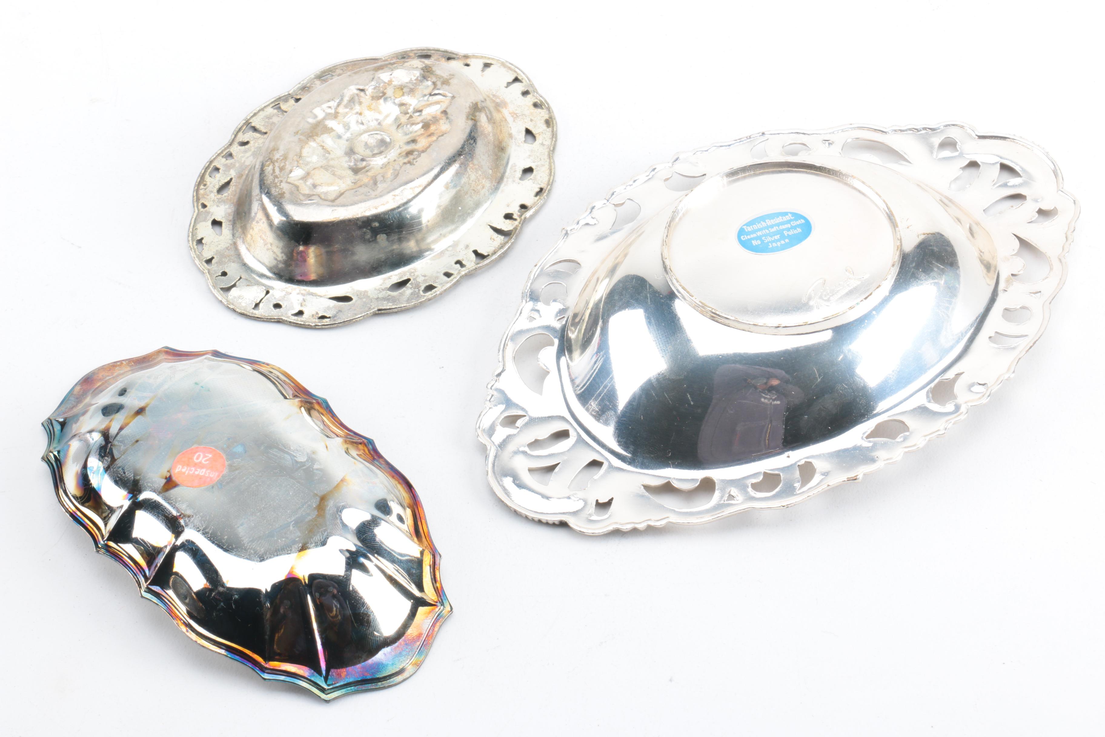 1847 Rogers Bros. "Neptune" Vegetable Bowl and Other Silver Plate Dishes