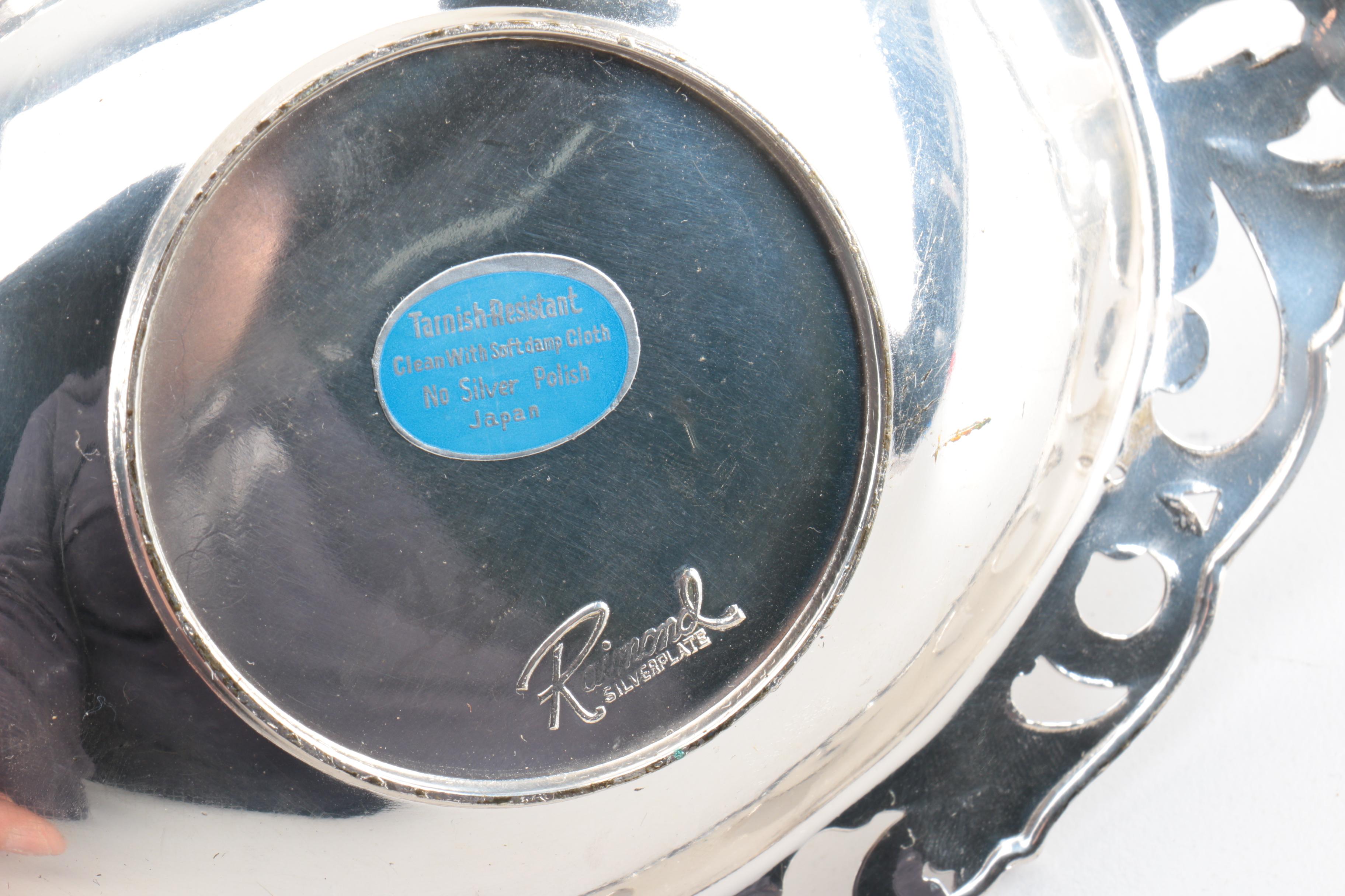 1847 Rogers Bros. "Neptune" Vegetable Bowl and Other Silver Plate Dishes