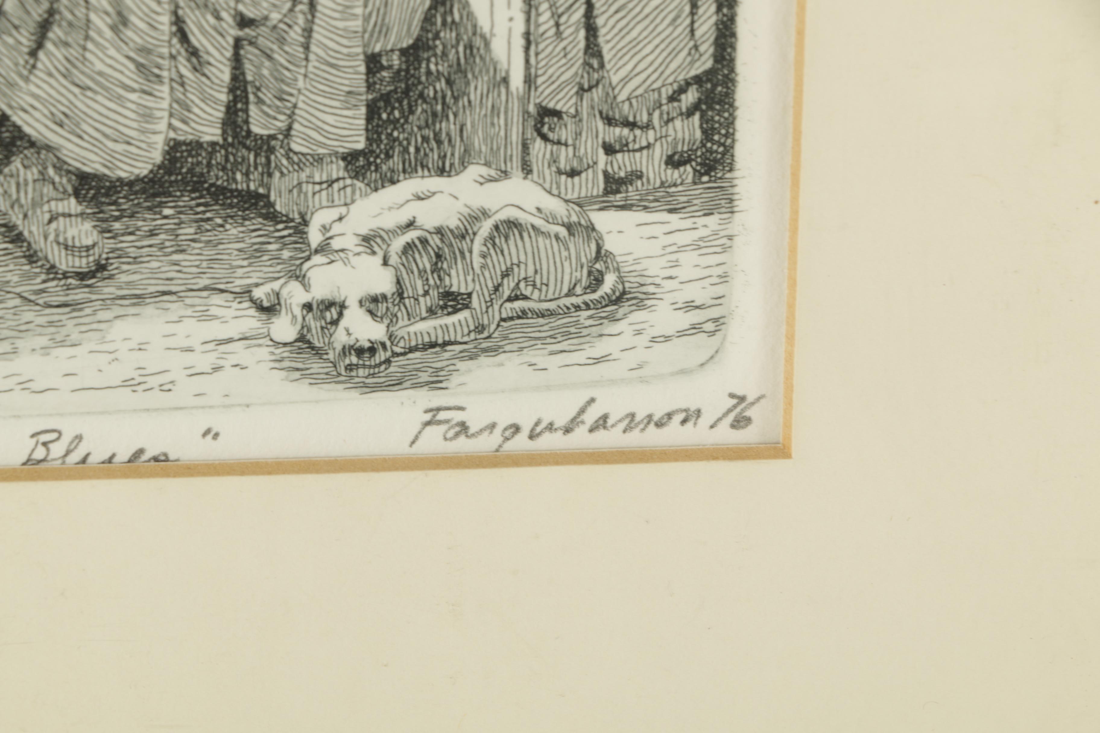 Alexander Farquharson Limited Edition Etching "Green Line Blues