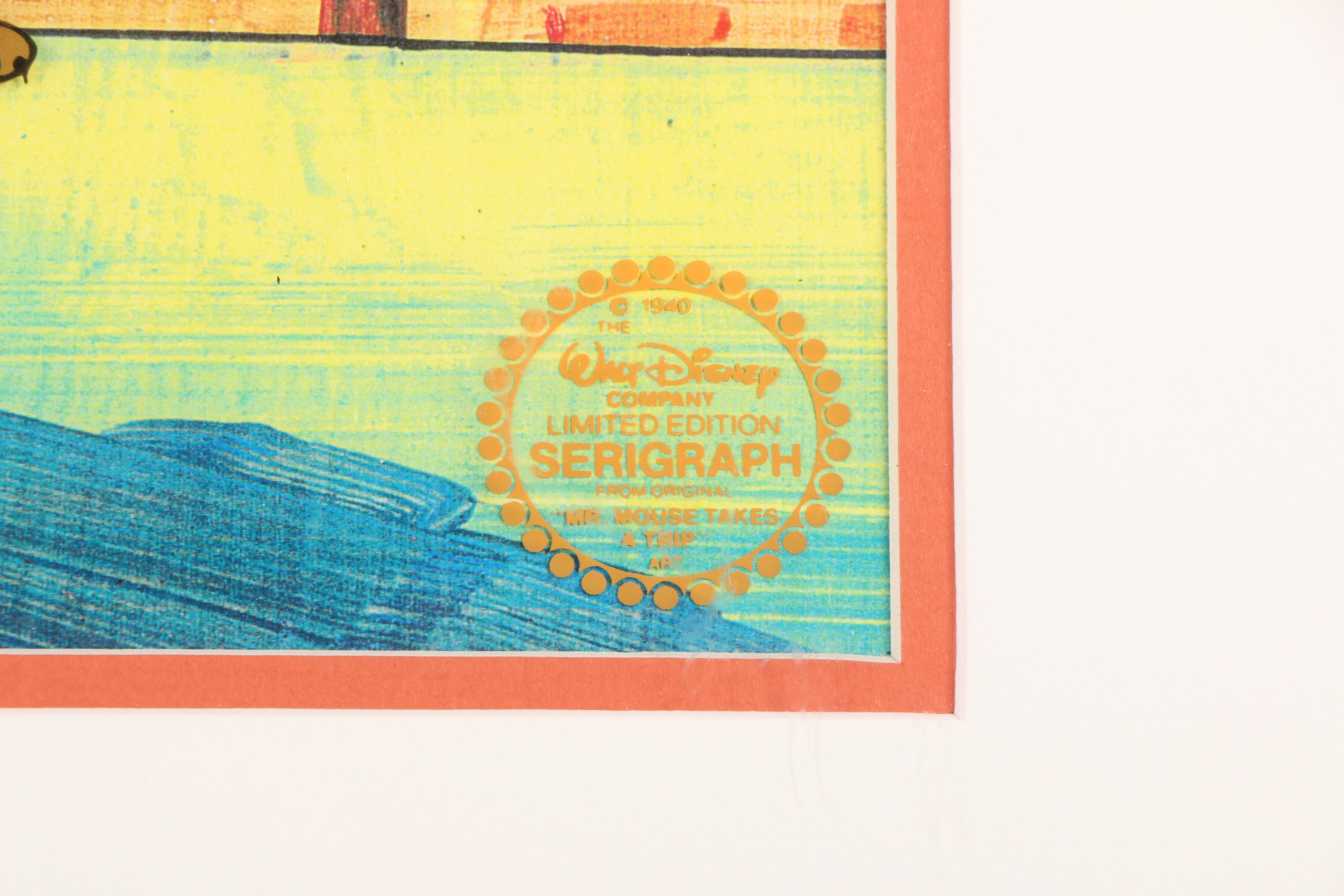 Walt Disney Company Sericel on Acetate "Mr. Mouse Takes a Trip"