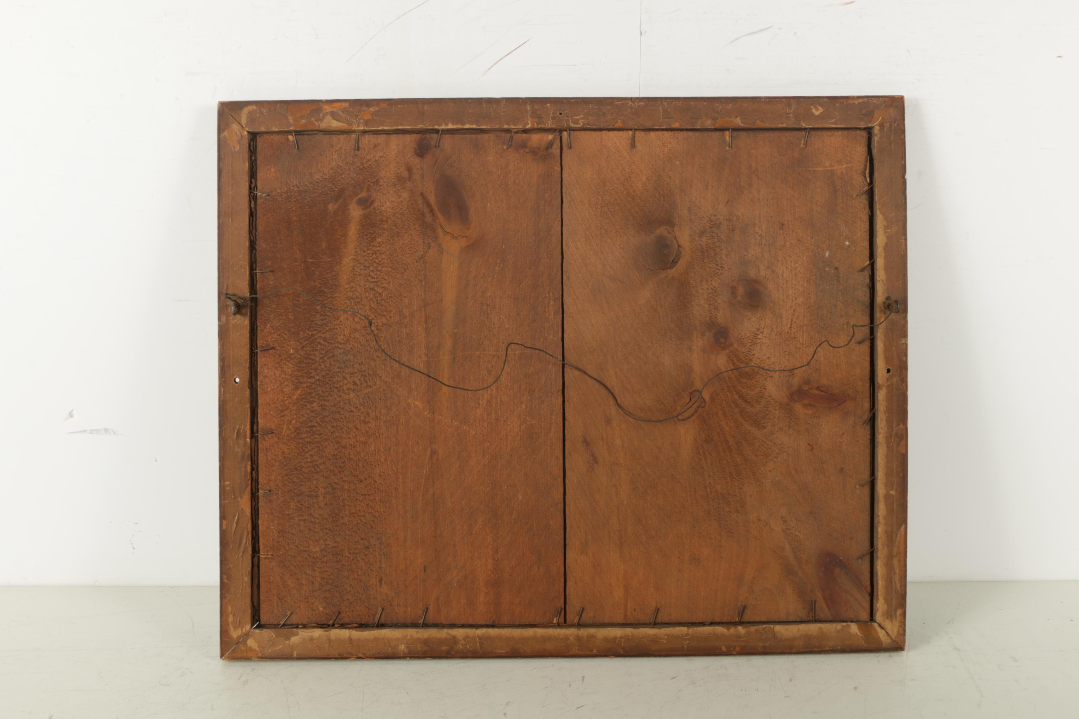 Early 20th-Century Lithograph on Paper of World War I Soldiers Praying