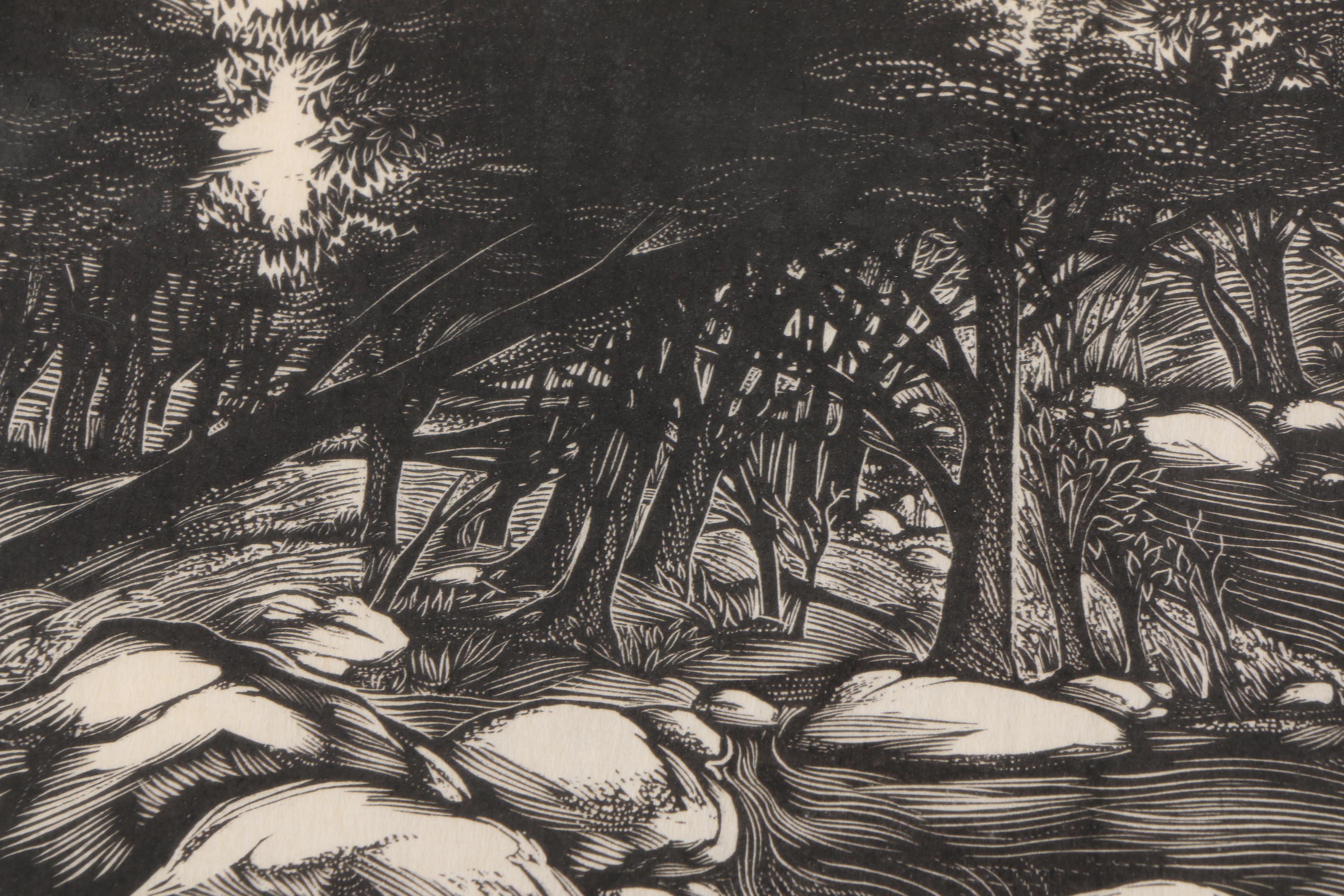 Stefan Martin Limited Edition Woodblock Print "Morning Stream"