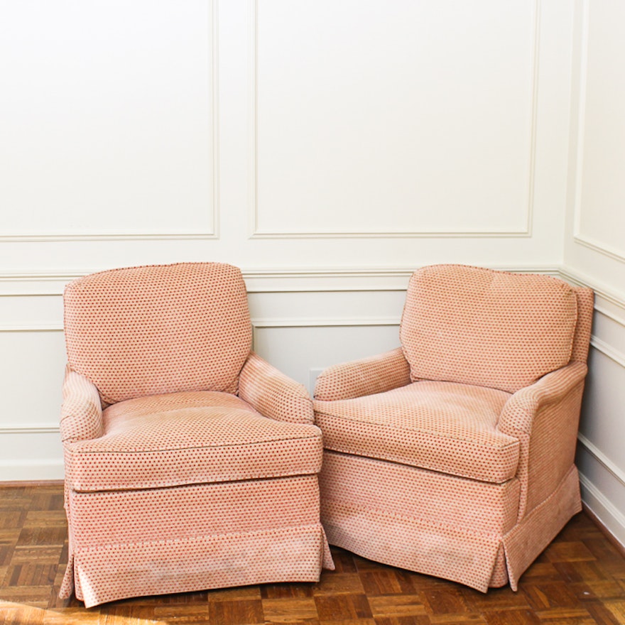 Upholstered Club Chairs by The Charles Stewart Company