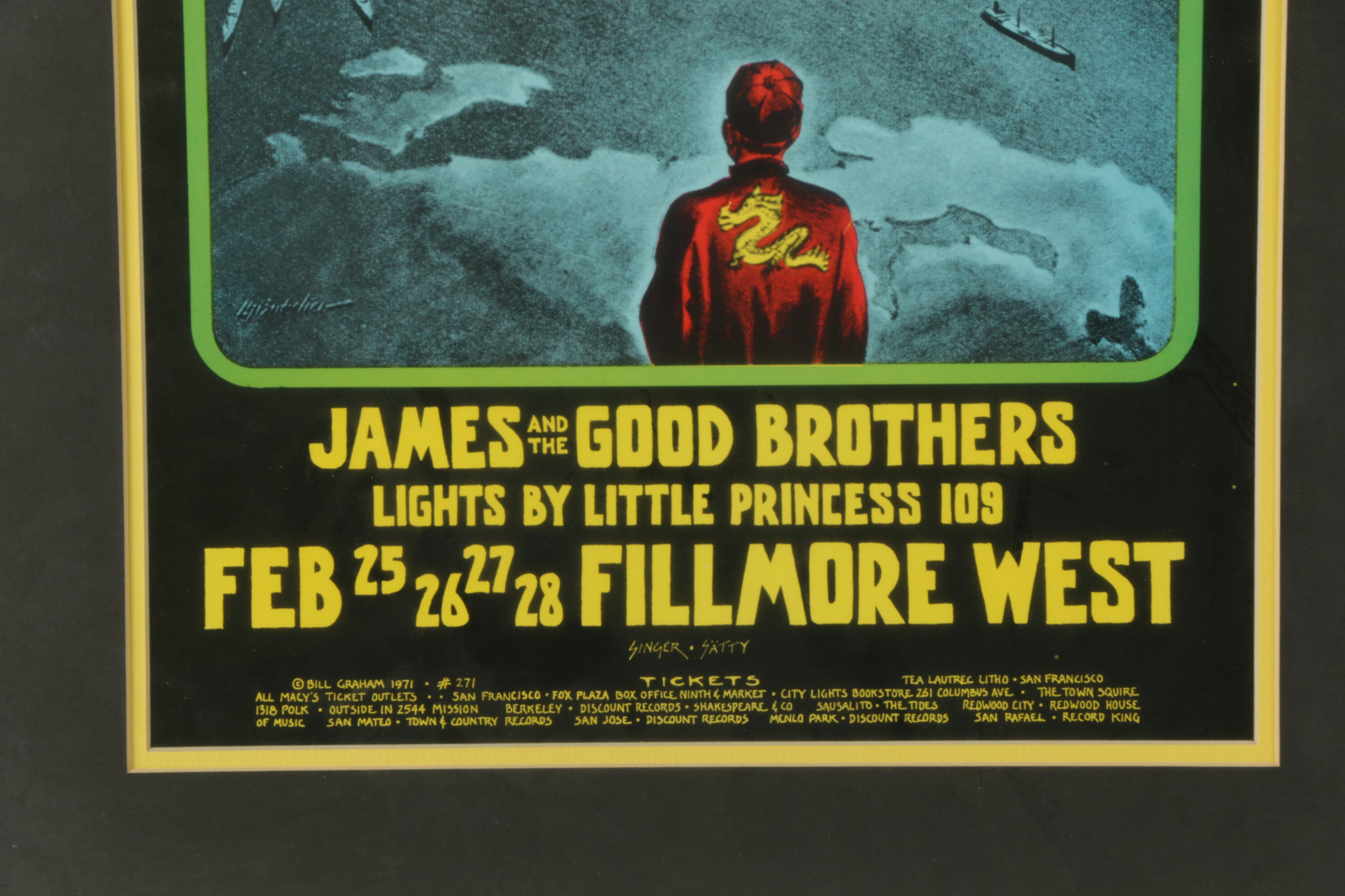 Offset Lithograph Poster on Paper for New Riders of the Purple Sage