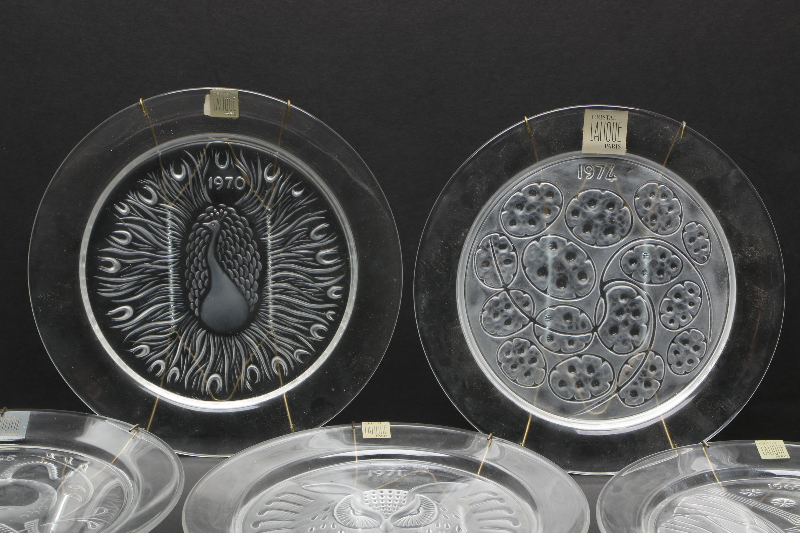 Lalique Crystal Annual Plates Collection