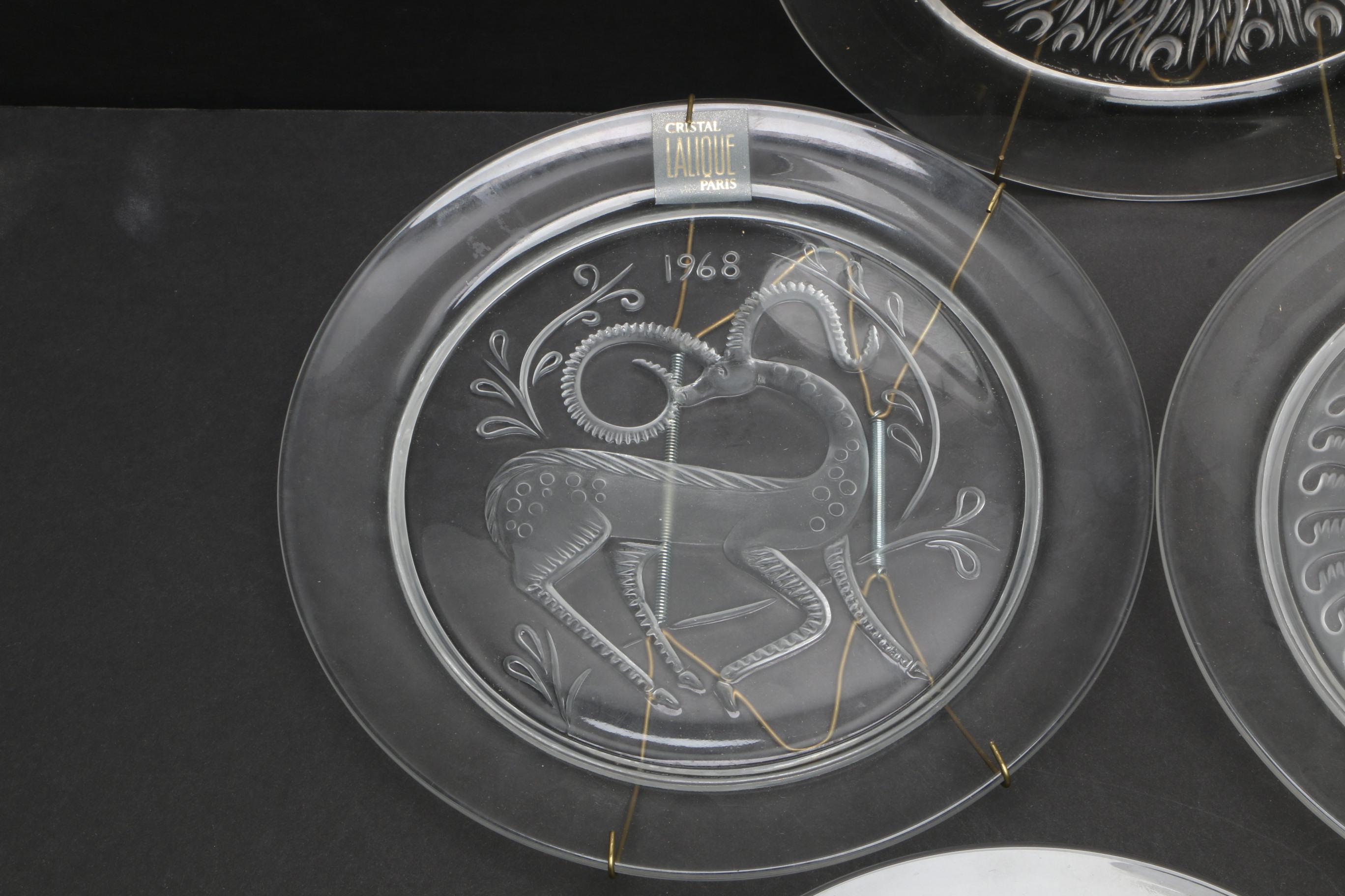 Lalique Crystal Annual Plates Collection
