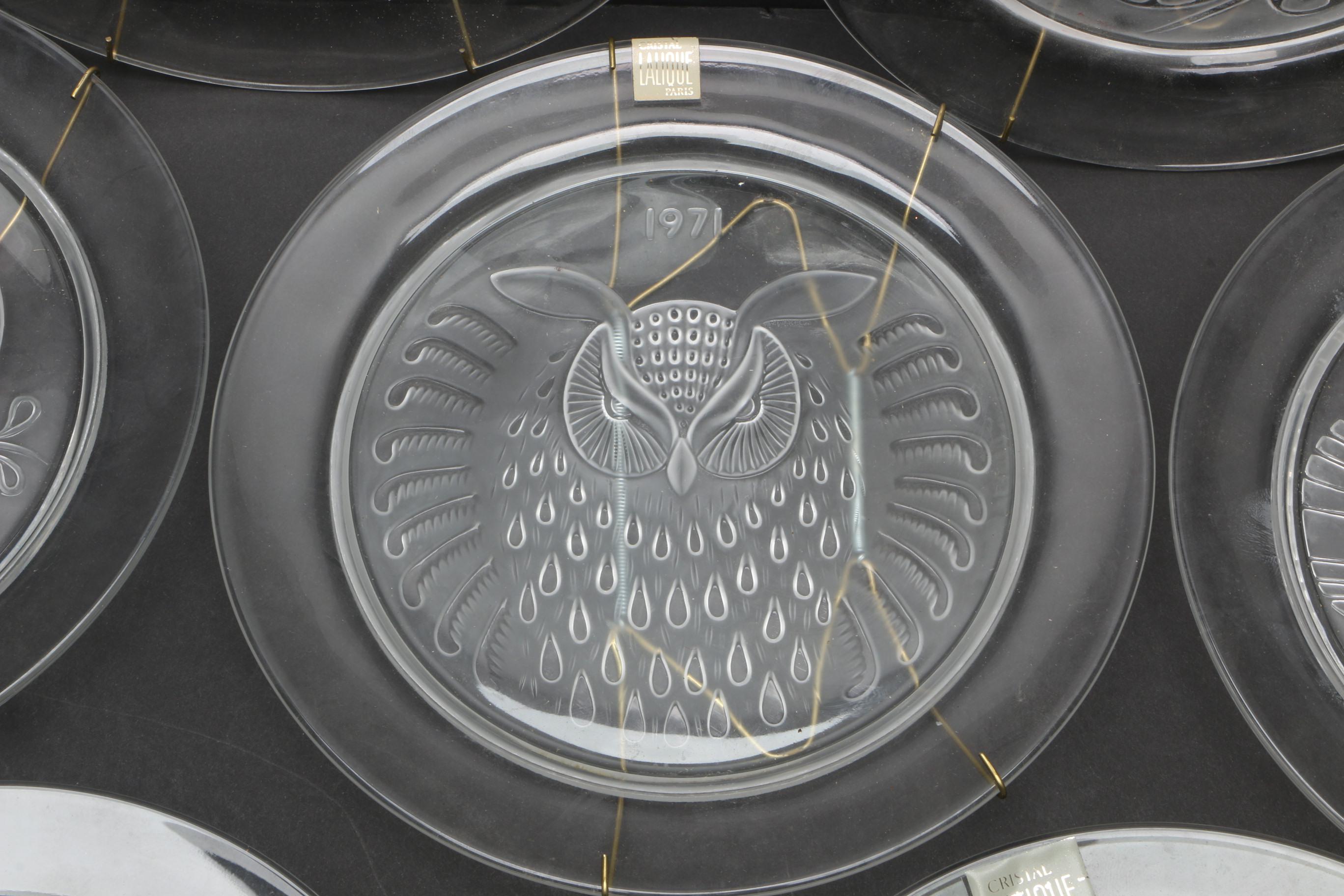 Lalique Crystal Annual Plates Collection