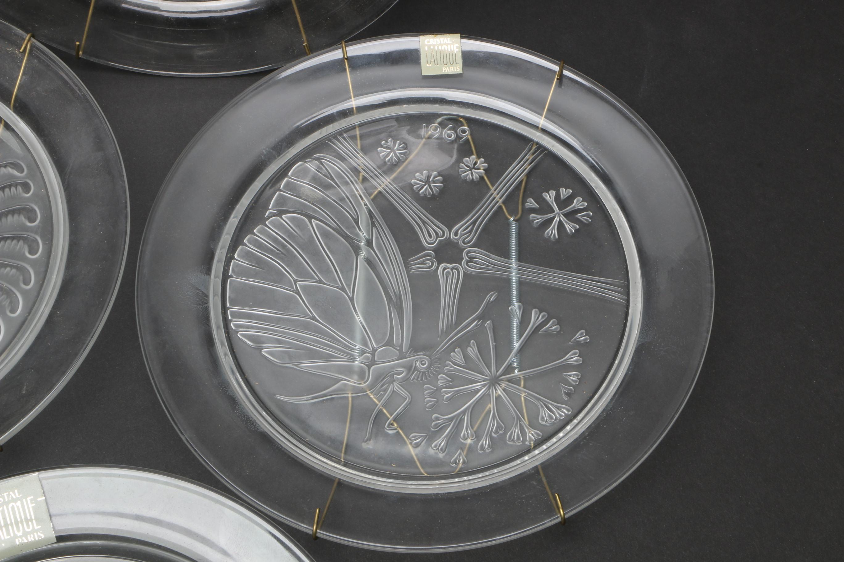 Lalique Crystal Annual Plates Collection