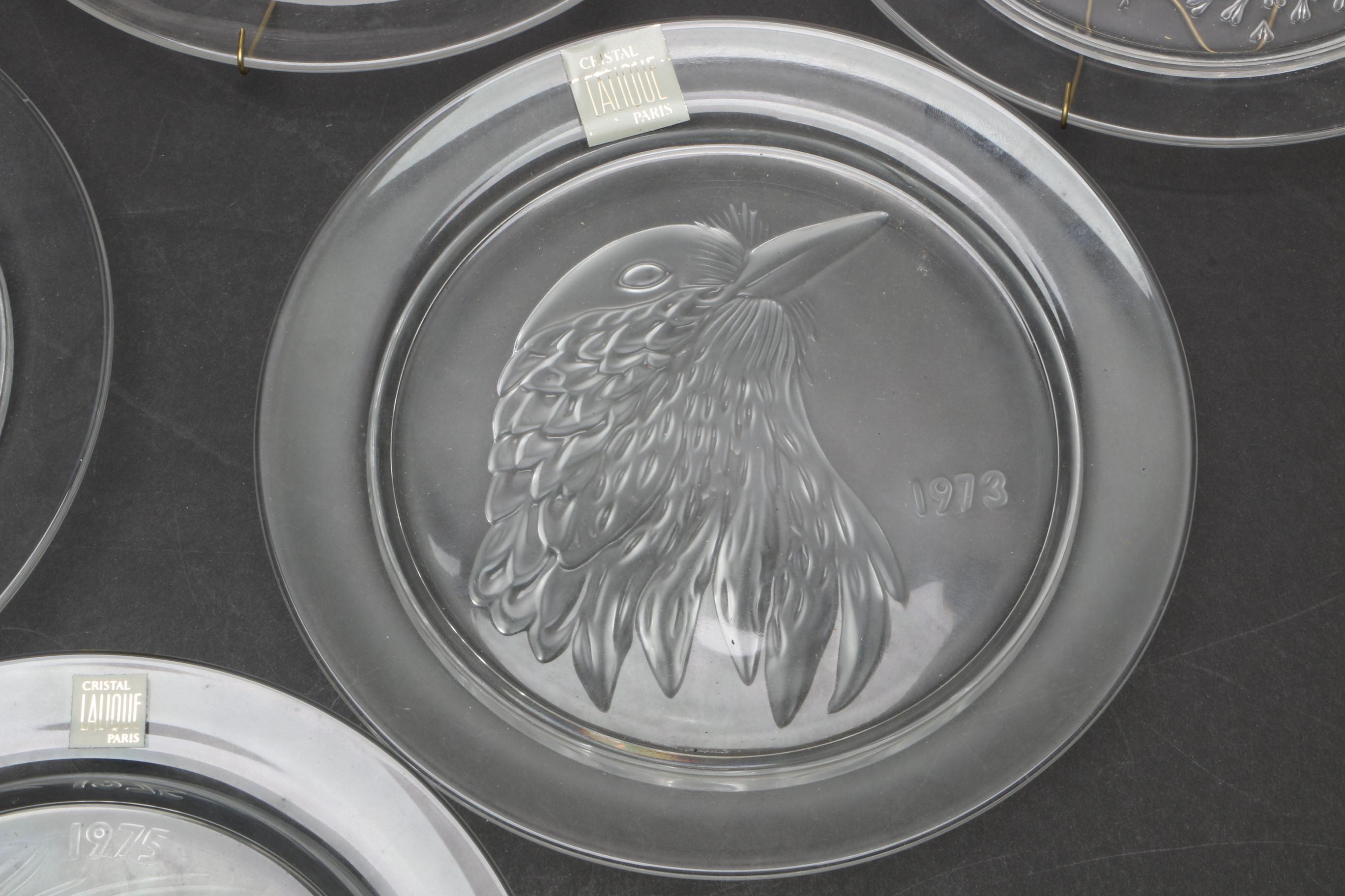 Lalique Crystal Annual Plates Collection