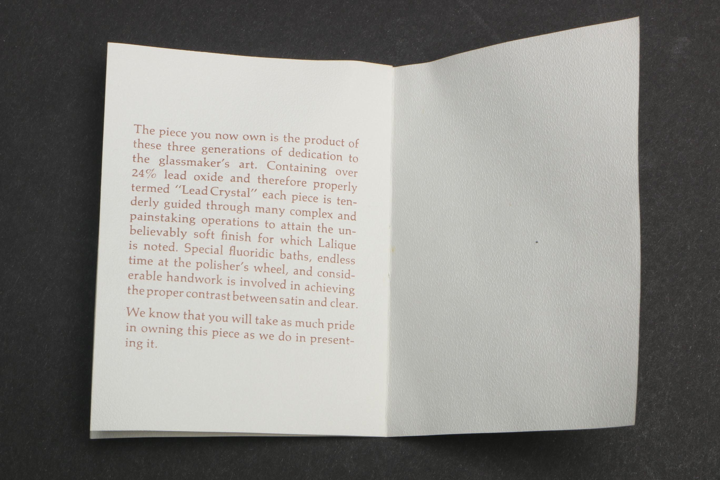 Lalique Crystal Annual Plates Collection