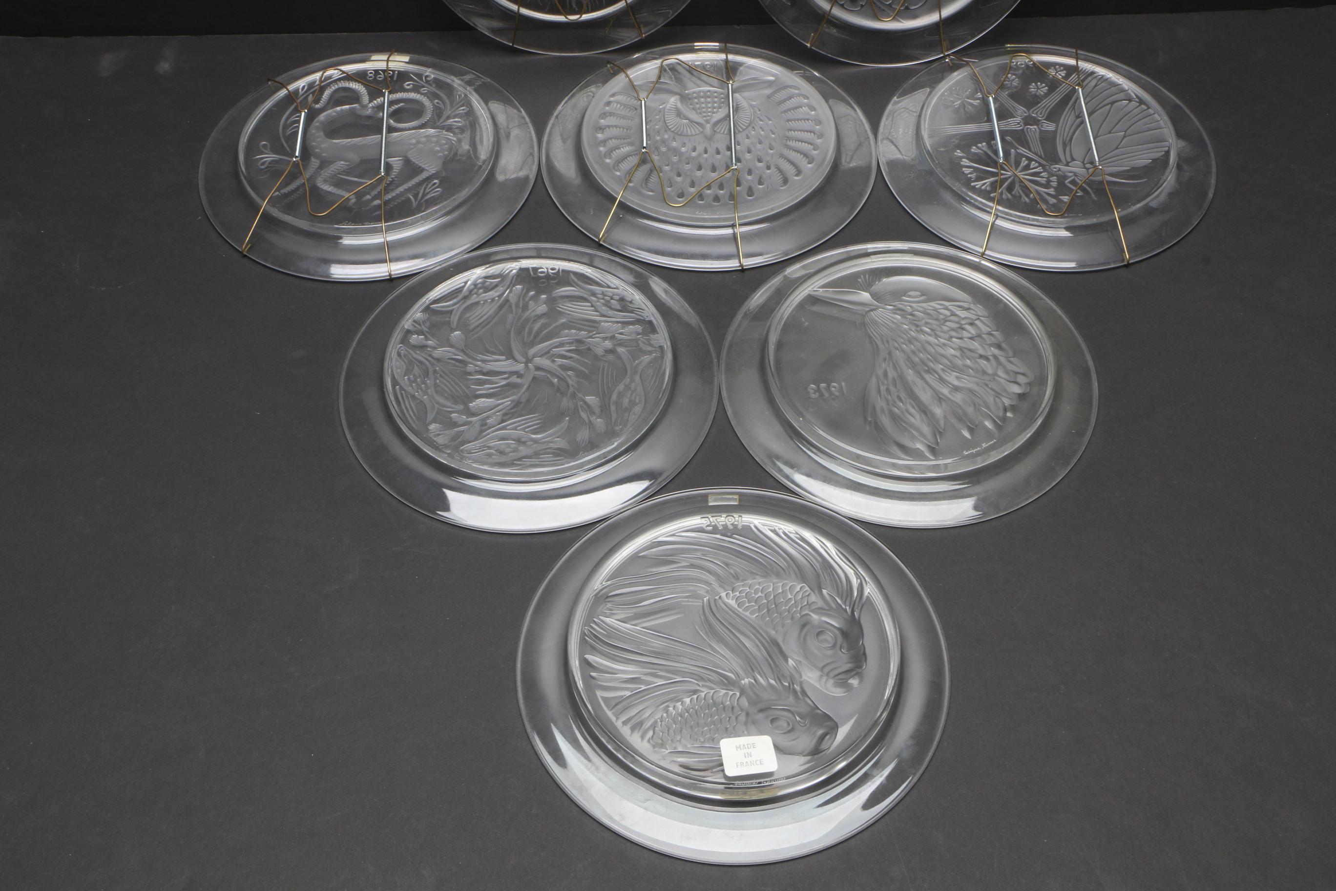 Lalique Crystal Annual Plates Collection