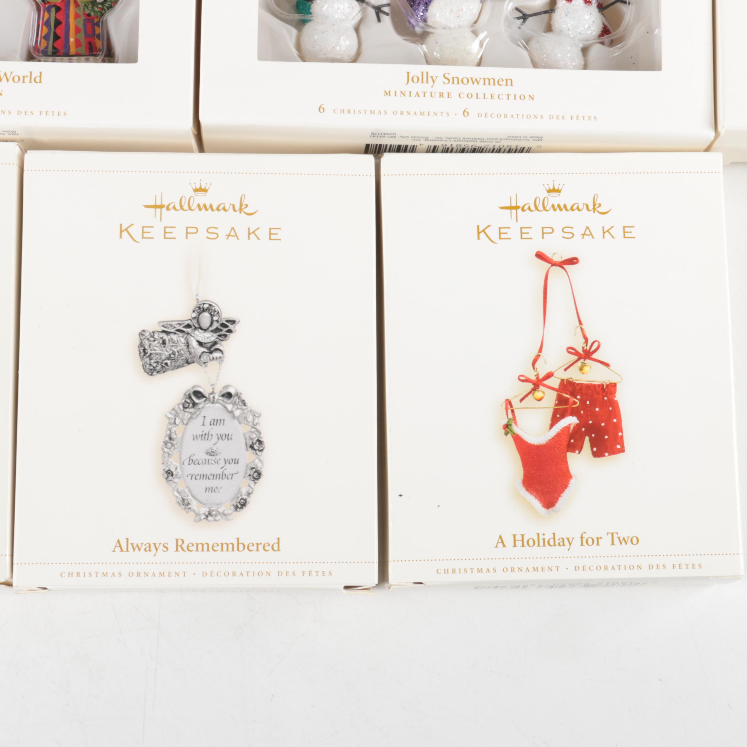Hallmark Keepsake Miniature Christmas Ornament Sets