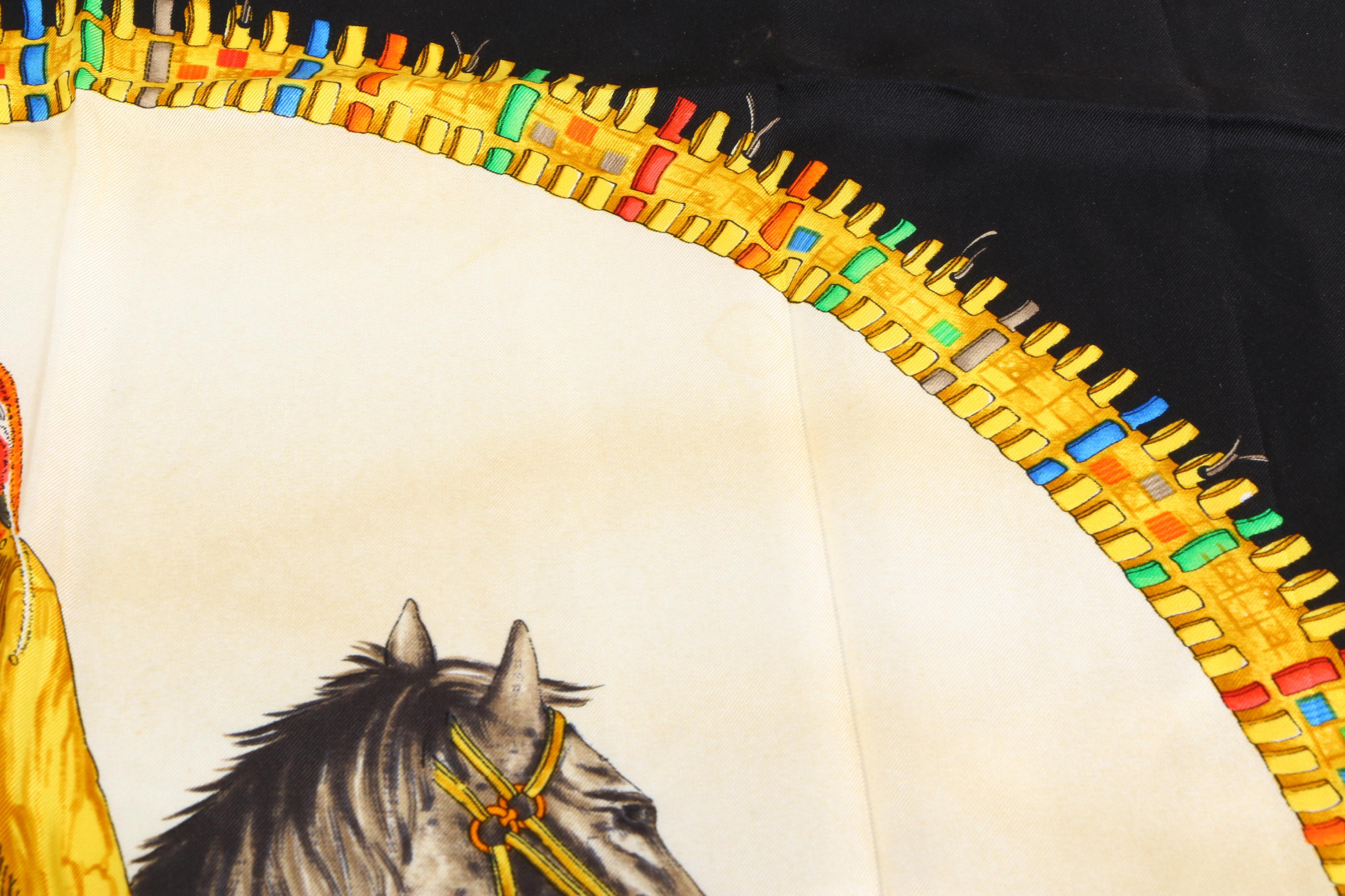 Atelier Versace Native American Print Silk Scarf