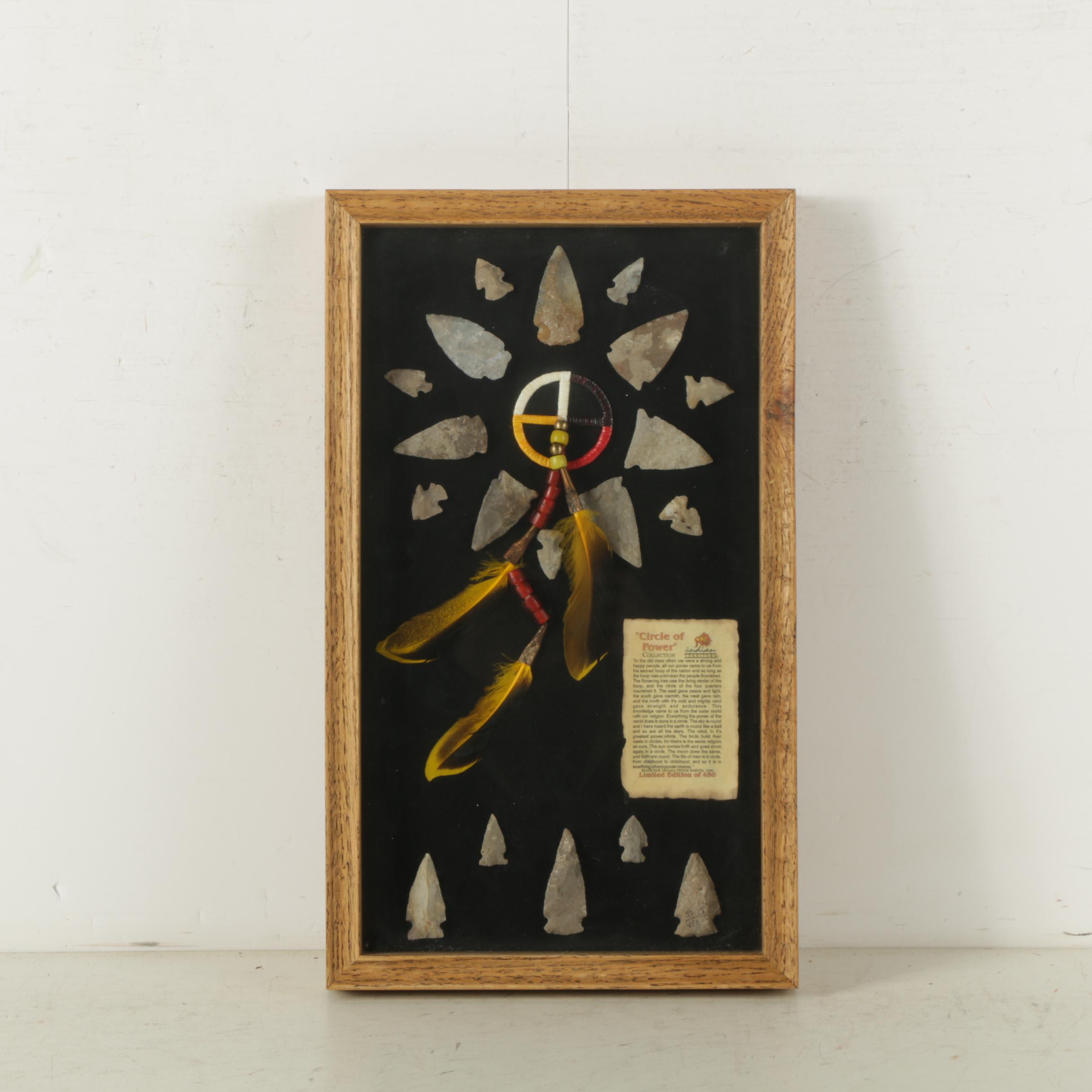 Native American Style Bifacial Chert Points "Circle of Power"